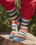 The Ridge Runner Sock. -- Cross Country Stripe
