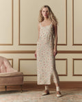 The Sunroom Slip Dress. -- Champagne Scattered Bloom