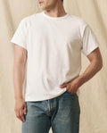 The Men's Pure Knits Boxy Crew. Solid -- True White
