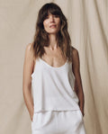 The Scoop Neck Tank. -- True White