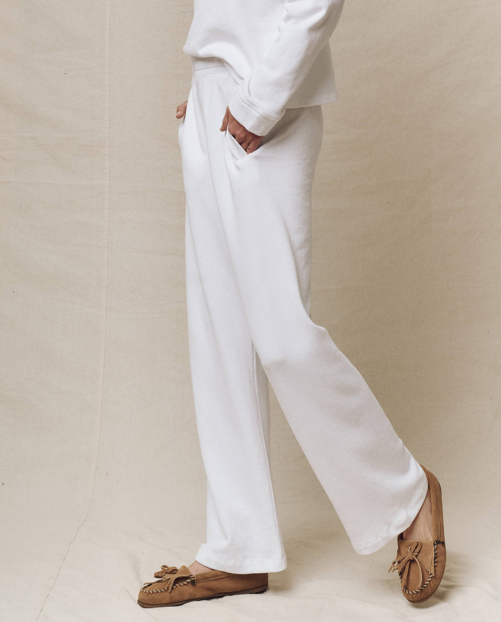 The Victory Sweatpant. -- True White