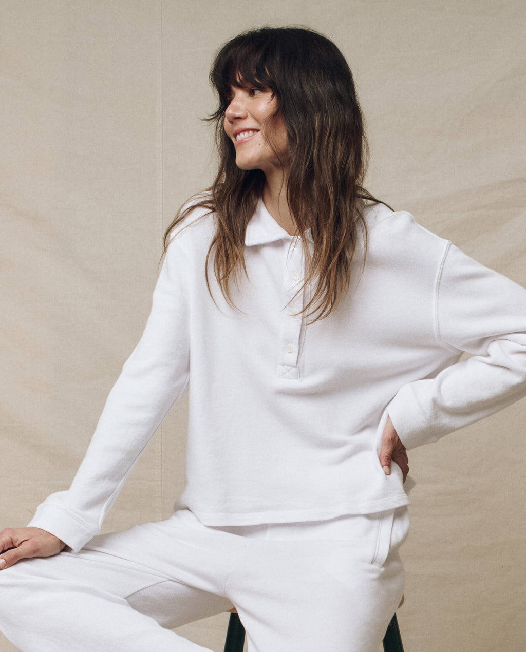 The Rugby Sweatshirt. -- True White