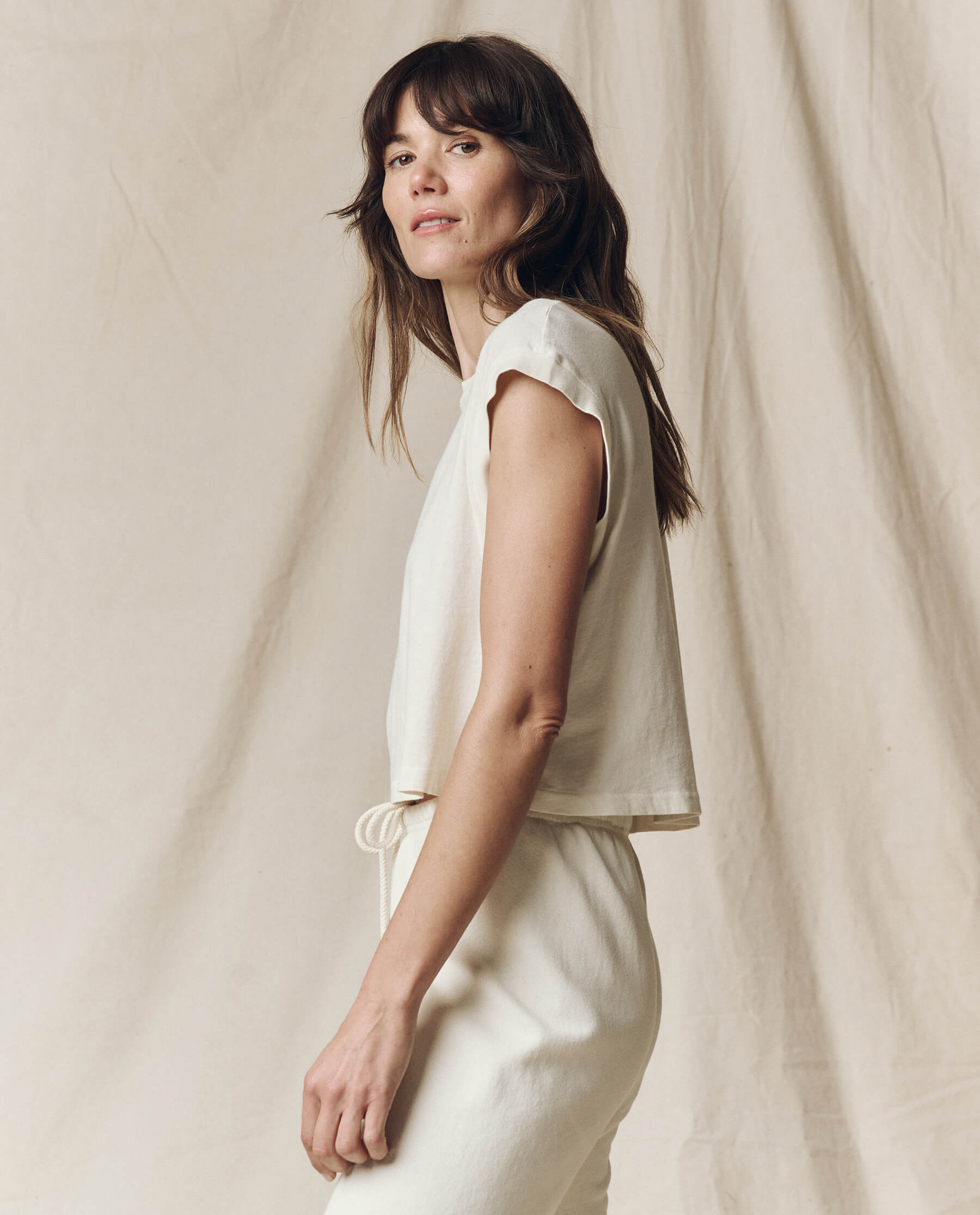 The Square Tee. -- Washed White