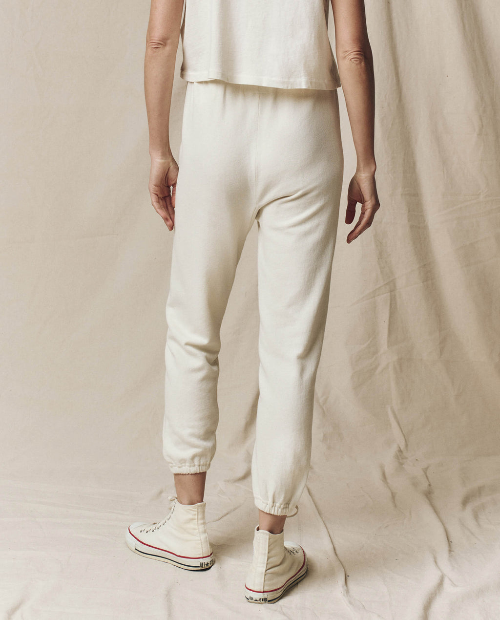 The Stadium Sweatpant. Solid -- Washed White
