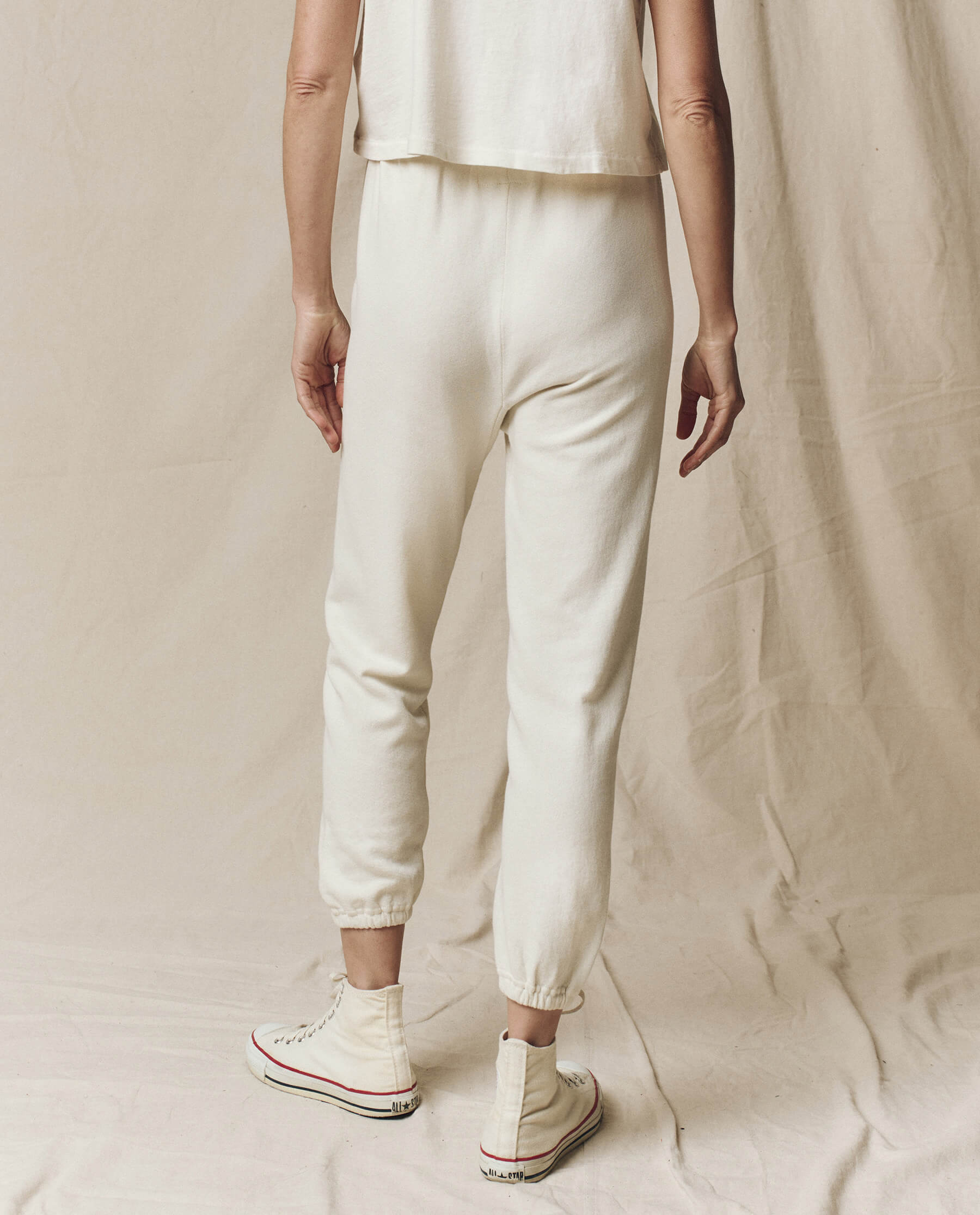 The Stadium Sweatpant. Solid -- Washed White
