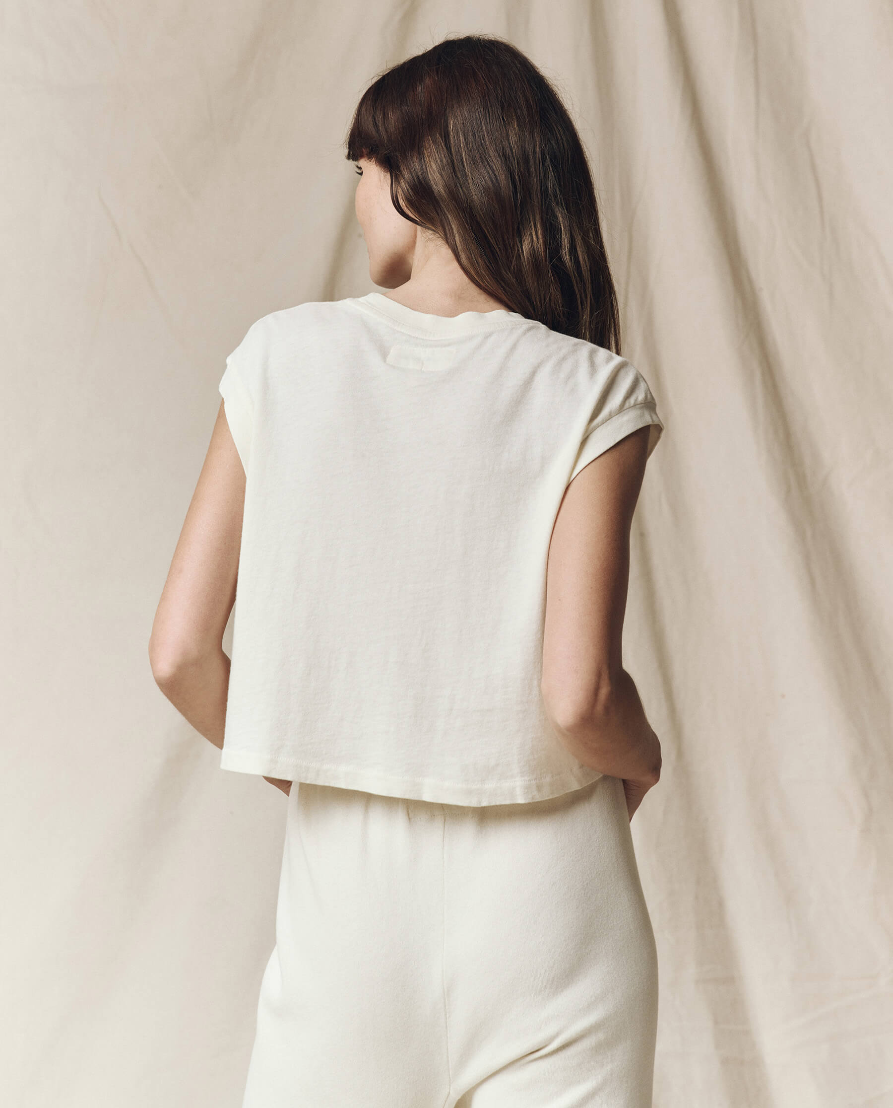 The Square Tee. -- Washed White