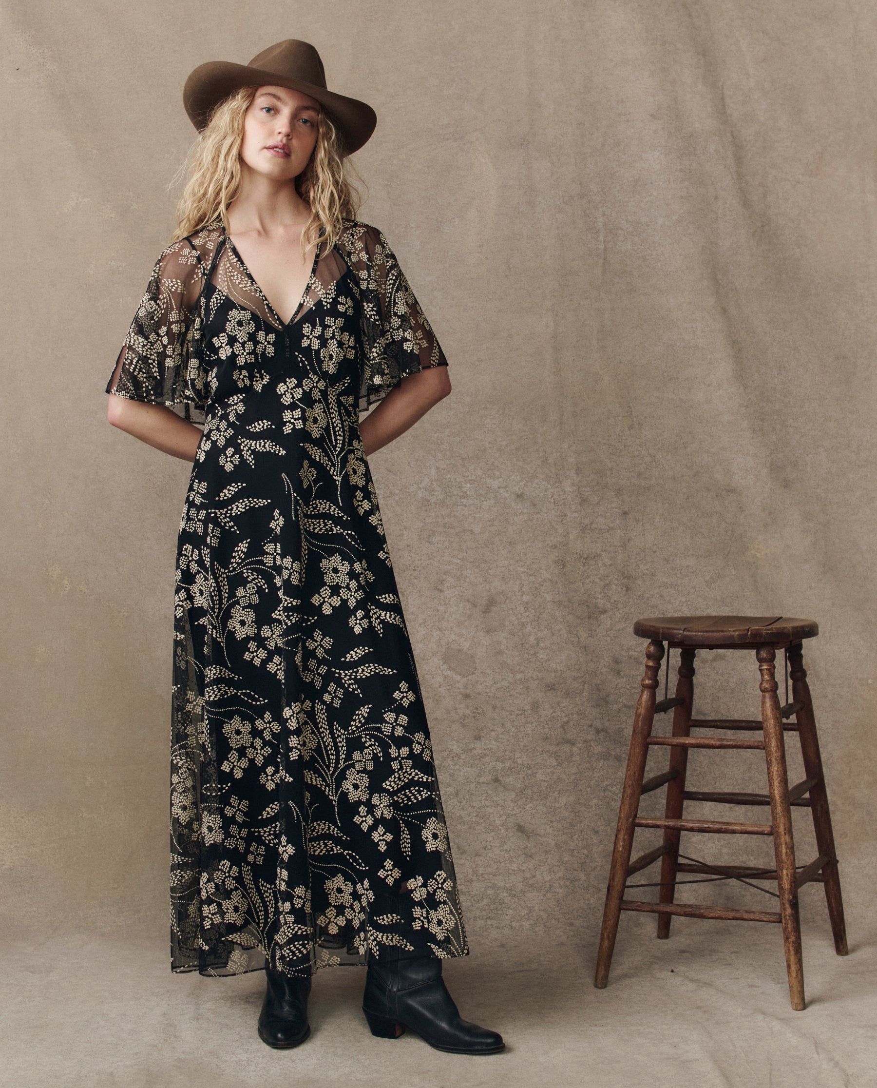 The Festal Dress. -- Brocade Floral