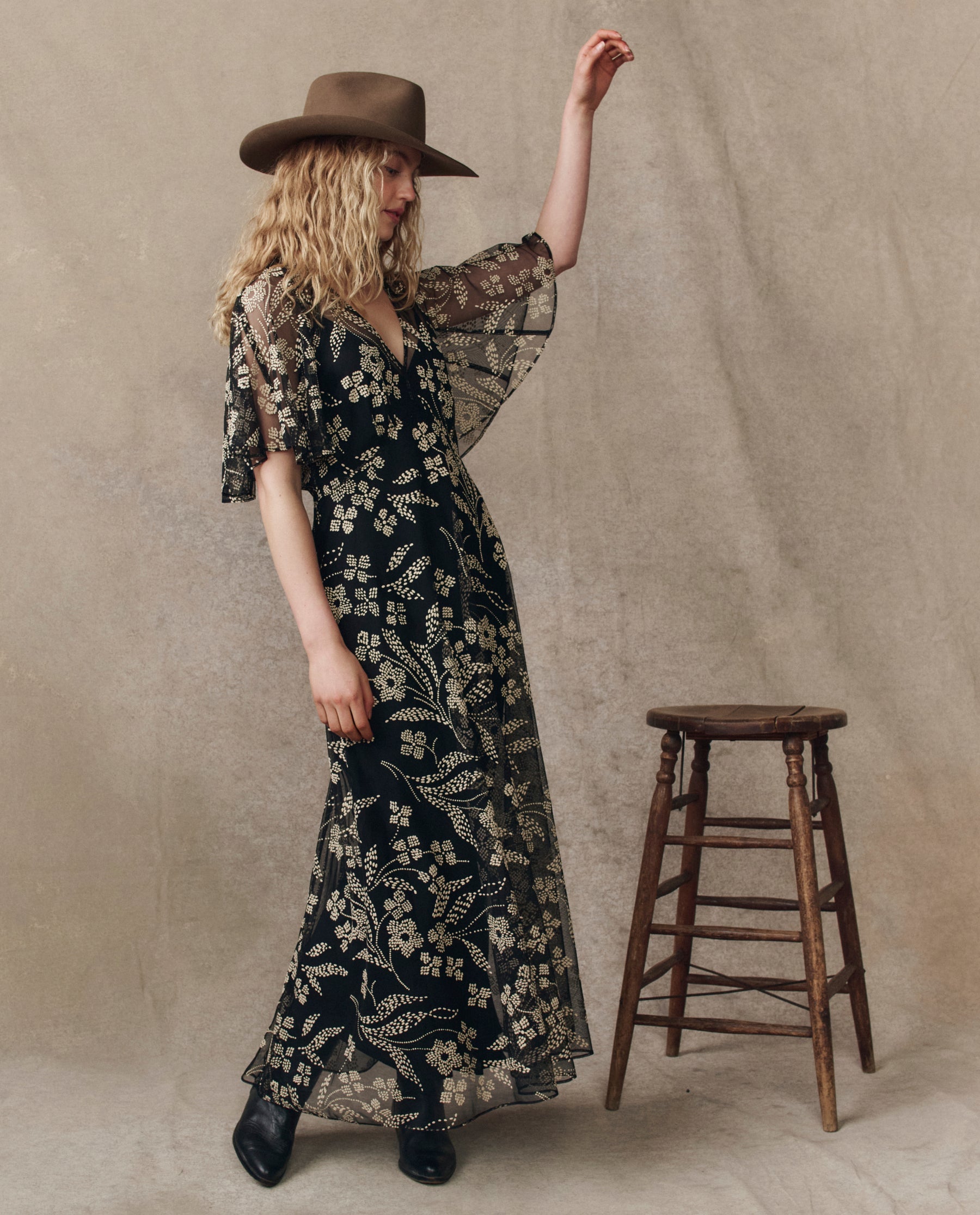 The Festal Dress. -- Brocade Floral