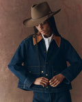 The Denim Swingy Jacket. -- Midnight Rinse