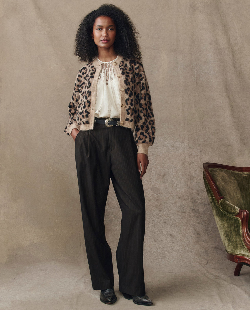 The Windsor Cardigan. -- Leopard