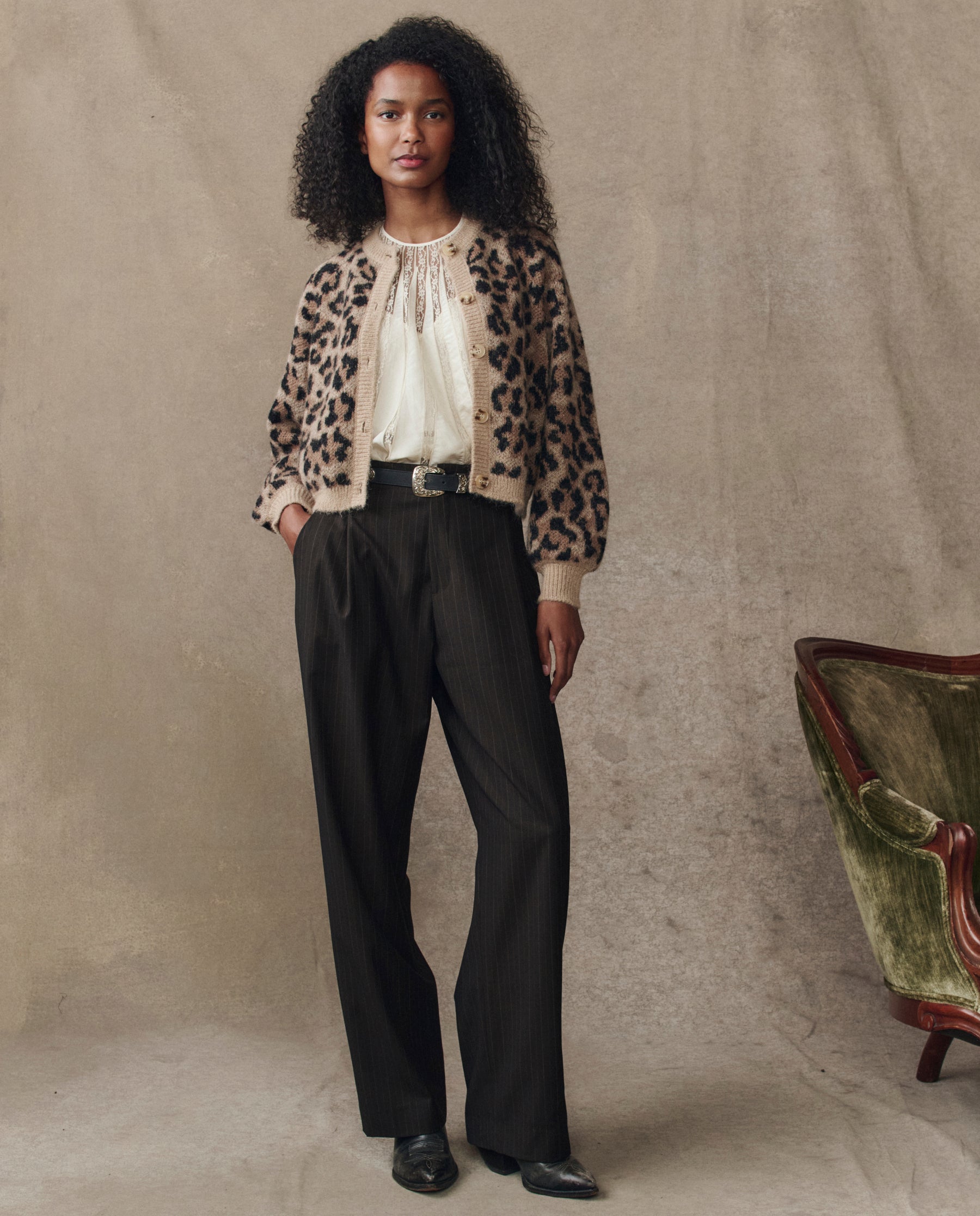 The Windsor Cardigan. -- Leopard