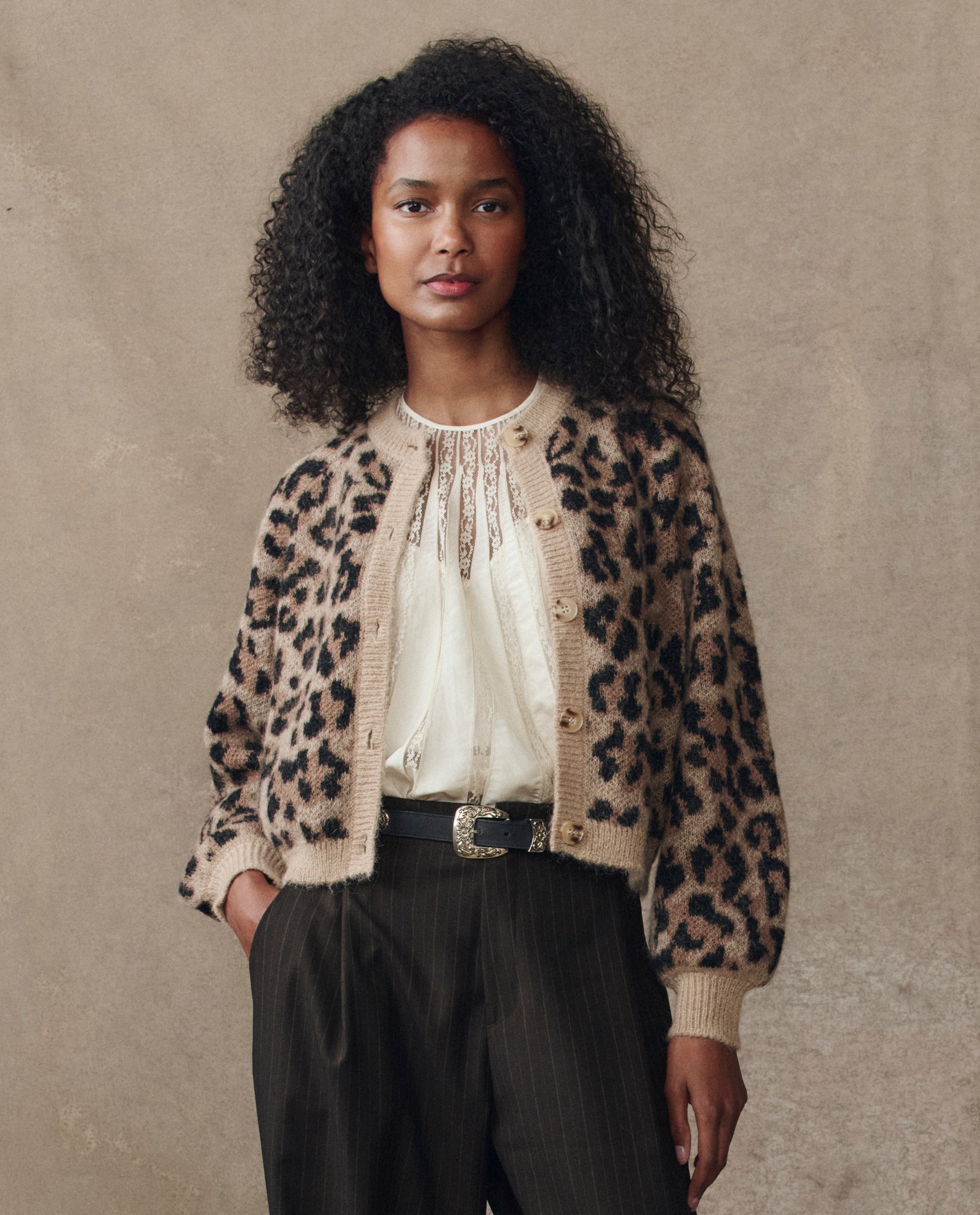 The Windsor Cardigan. -- Leopard