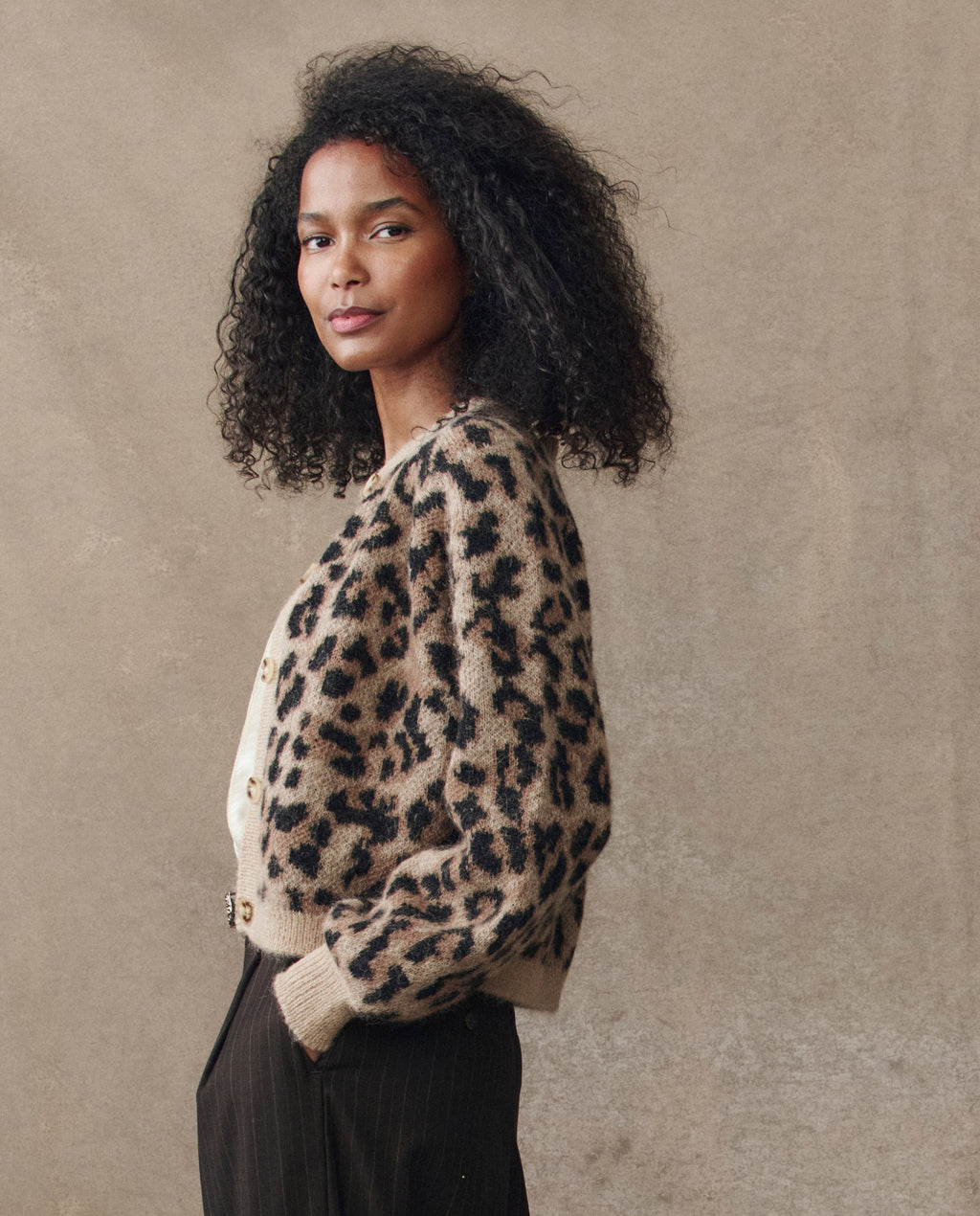 The Windsor Cardigan. -- Leopard