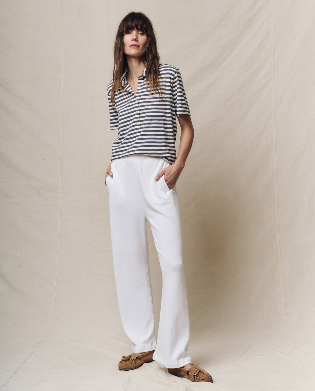 The Victory Sweatpant. -- True White
