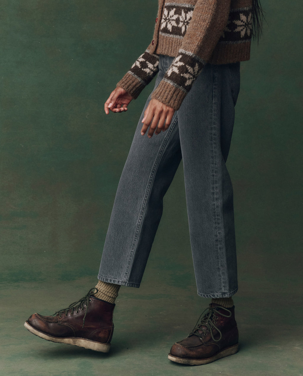 The Wayne Jean. -- Graphite Wash with Clean Hem