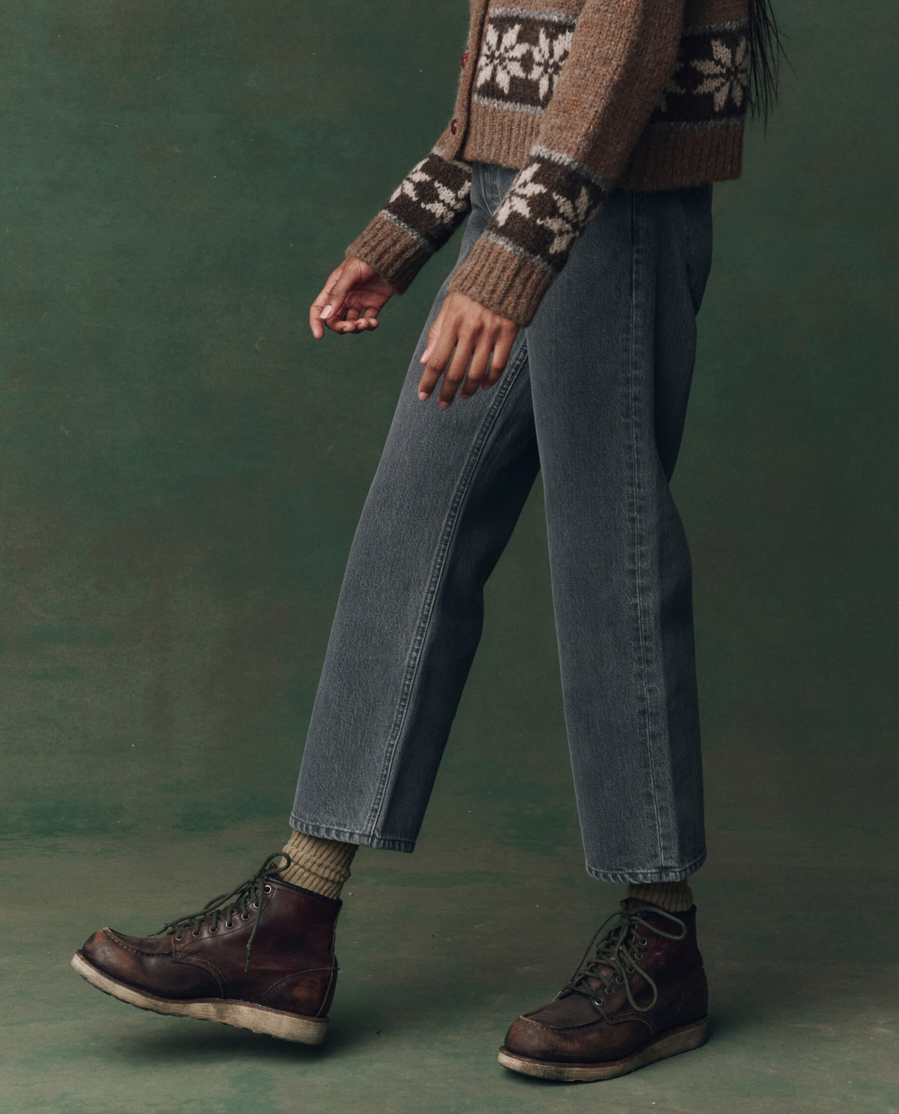 The Wayne Jean. -- Graphite Wash with Clean Hem