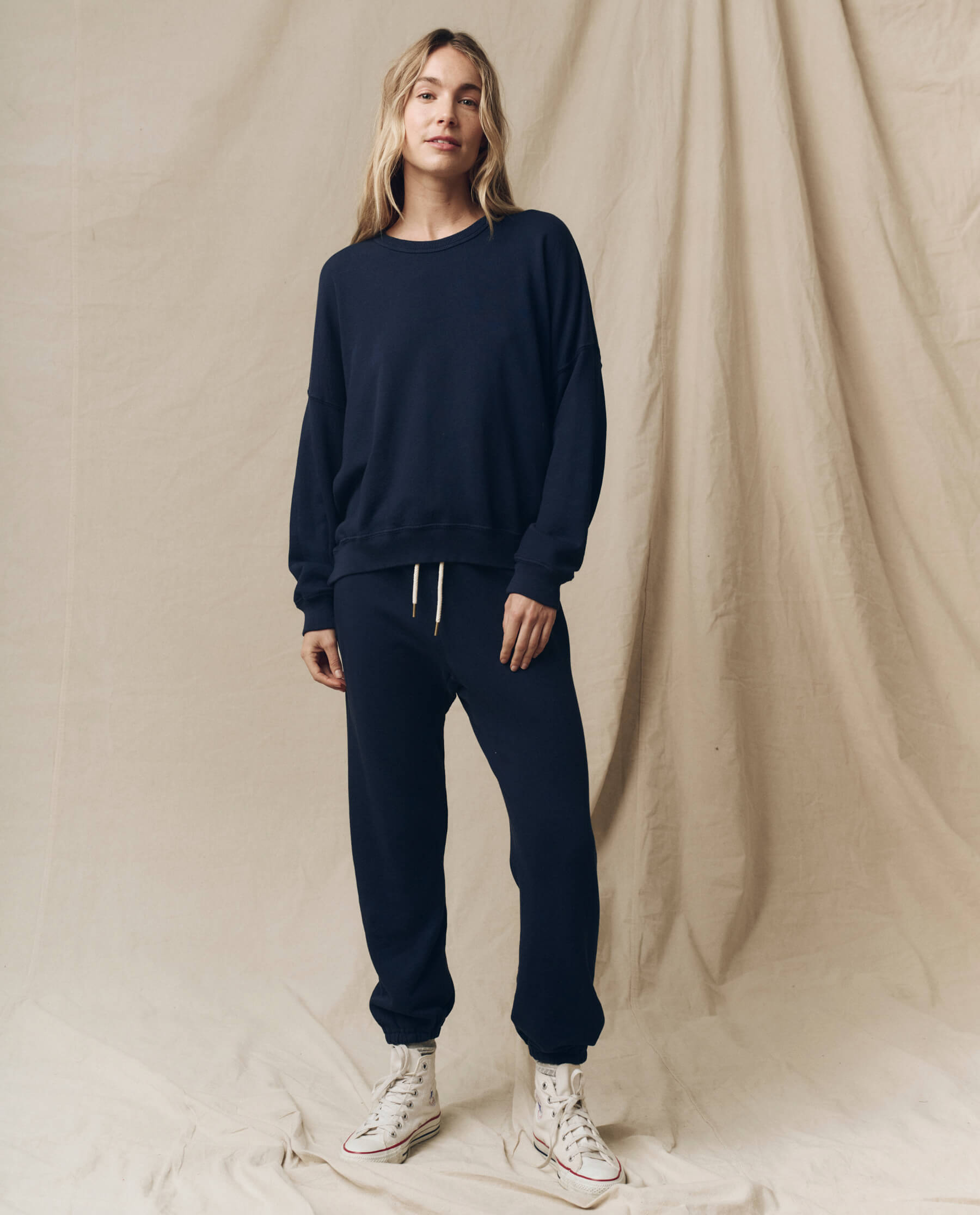 The Teammate Sweatshirt. Solid -- True Navy