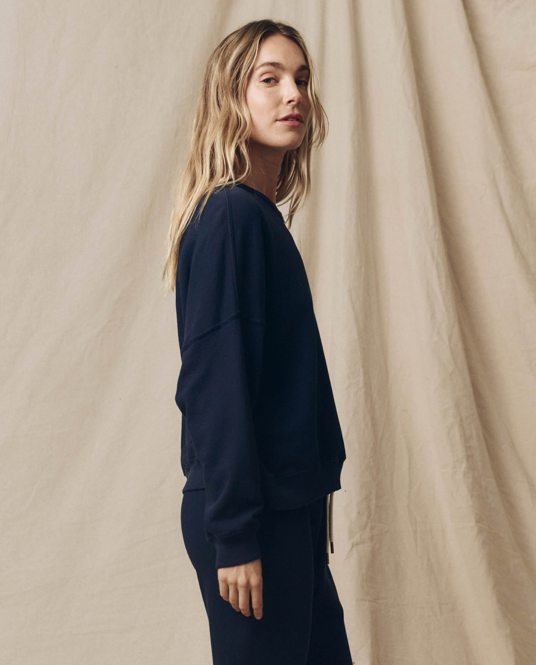 The Teammate Sweatshirt. Solid -- True Navy