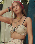 The Reversible Cinched Bandeau. -- Windblown Bouquet