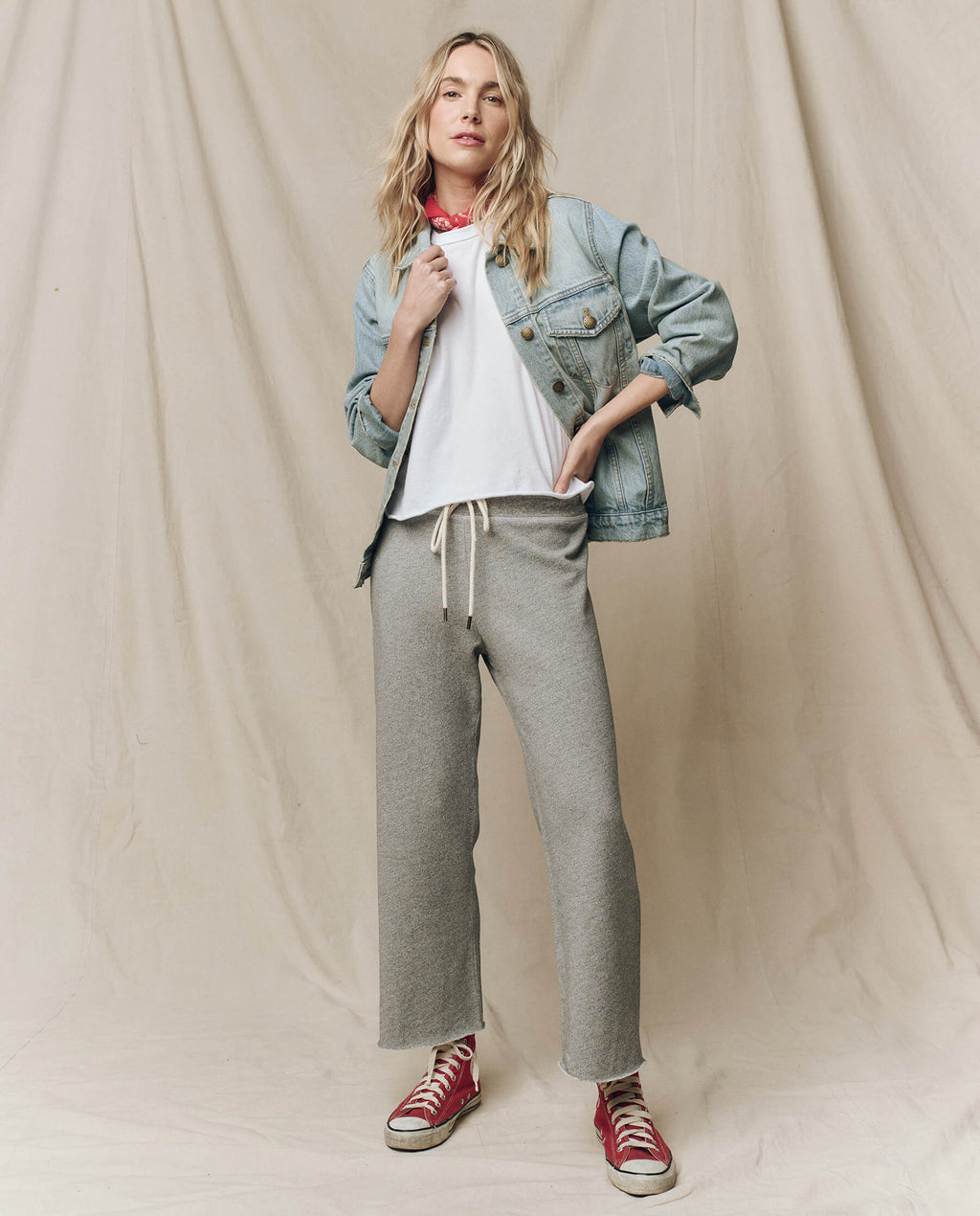 The Crop Tee. Solid -- True White
