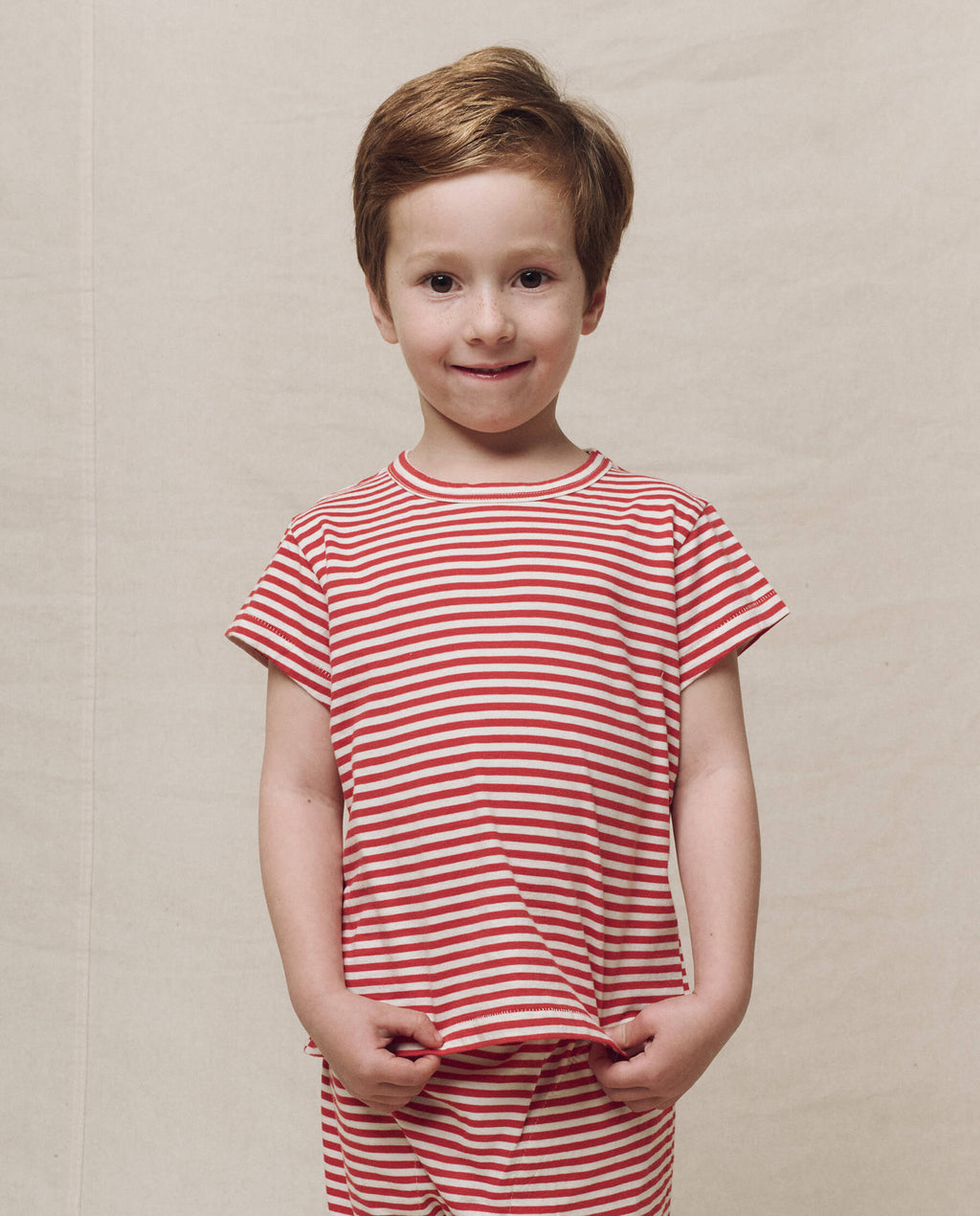 The Little Boxy Crew. Novelty -- Sun Cherry Stripe