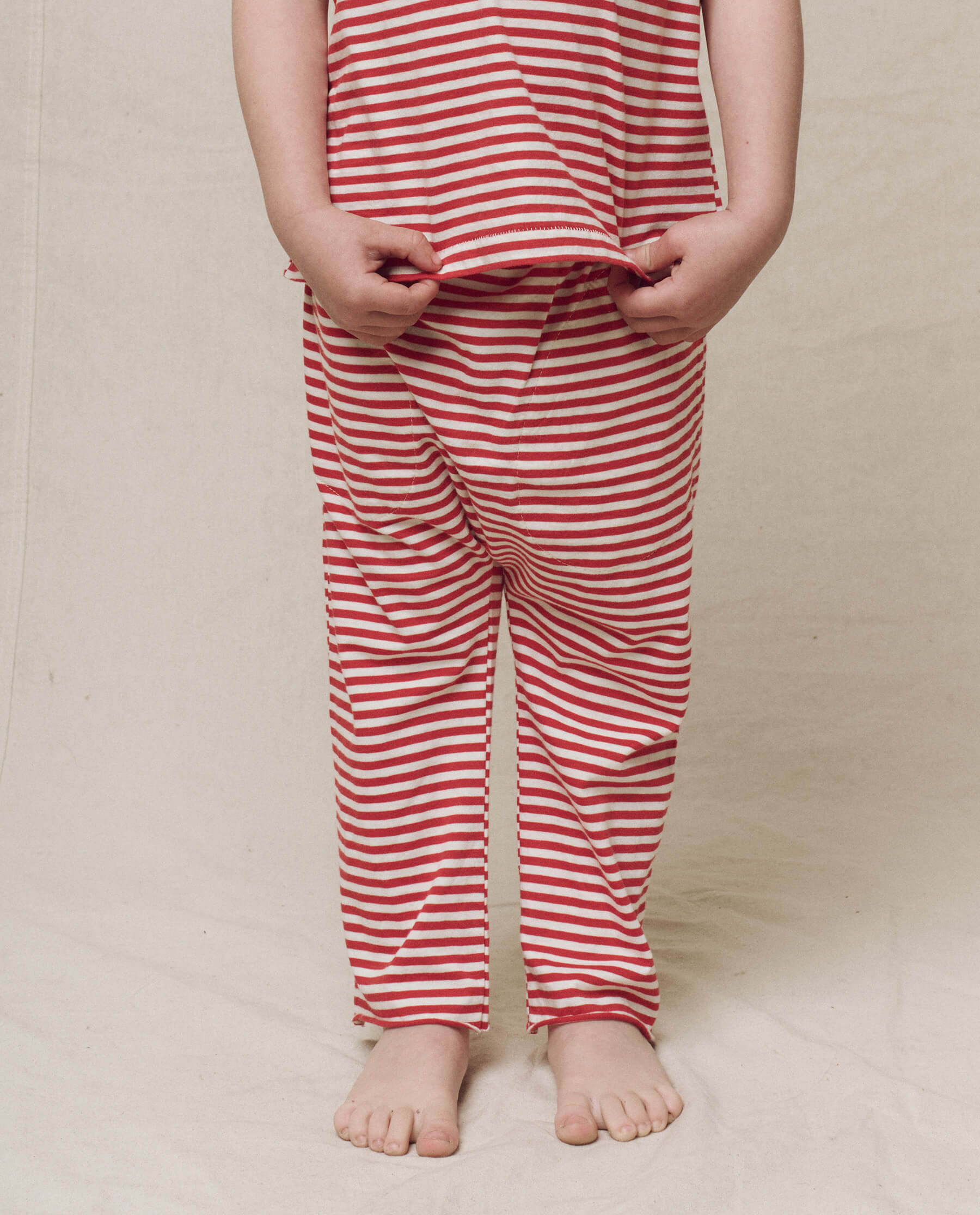 The Little Jersey Crop. Novelty -- Sun Cherry Stripe
