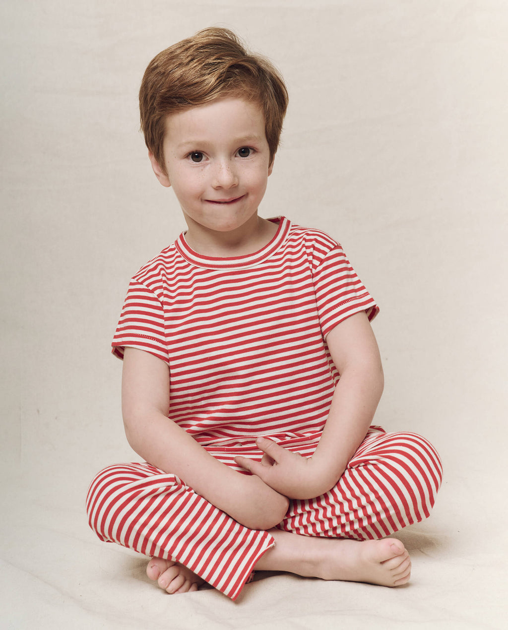 The Little Boxy Crew. Novelty -- Sun Cherry Stripe