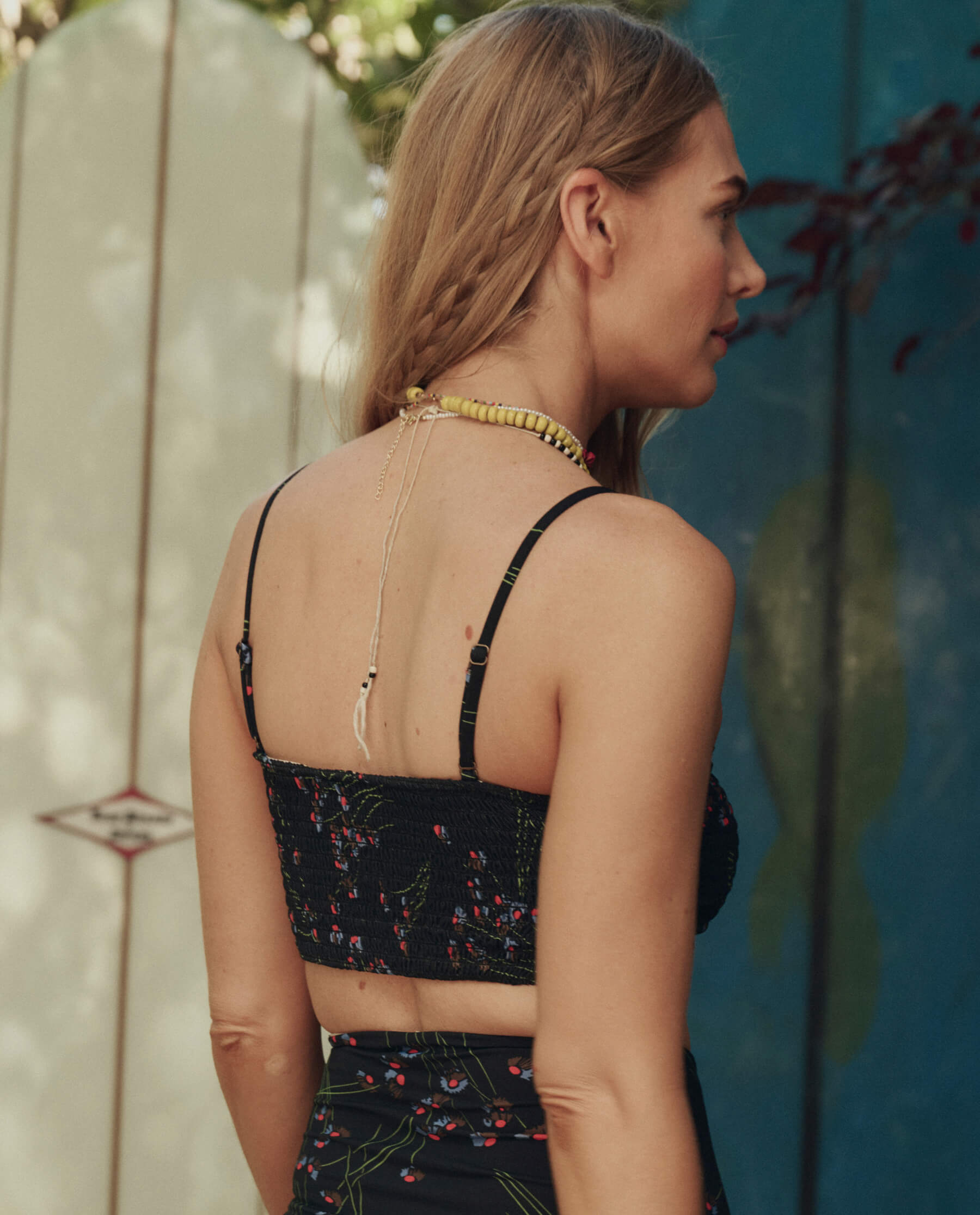 The Reversible Cinched Bandeau. -- Windblown Bouquet