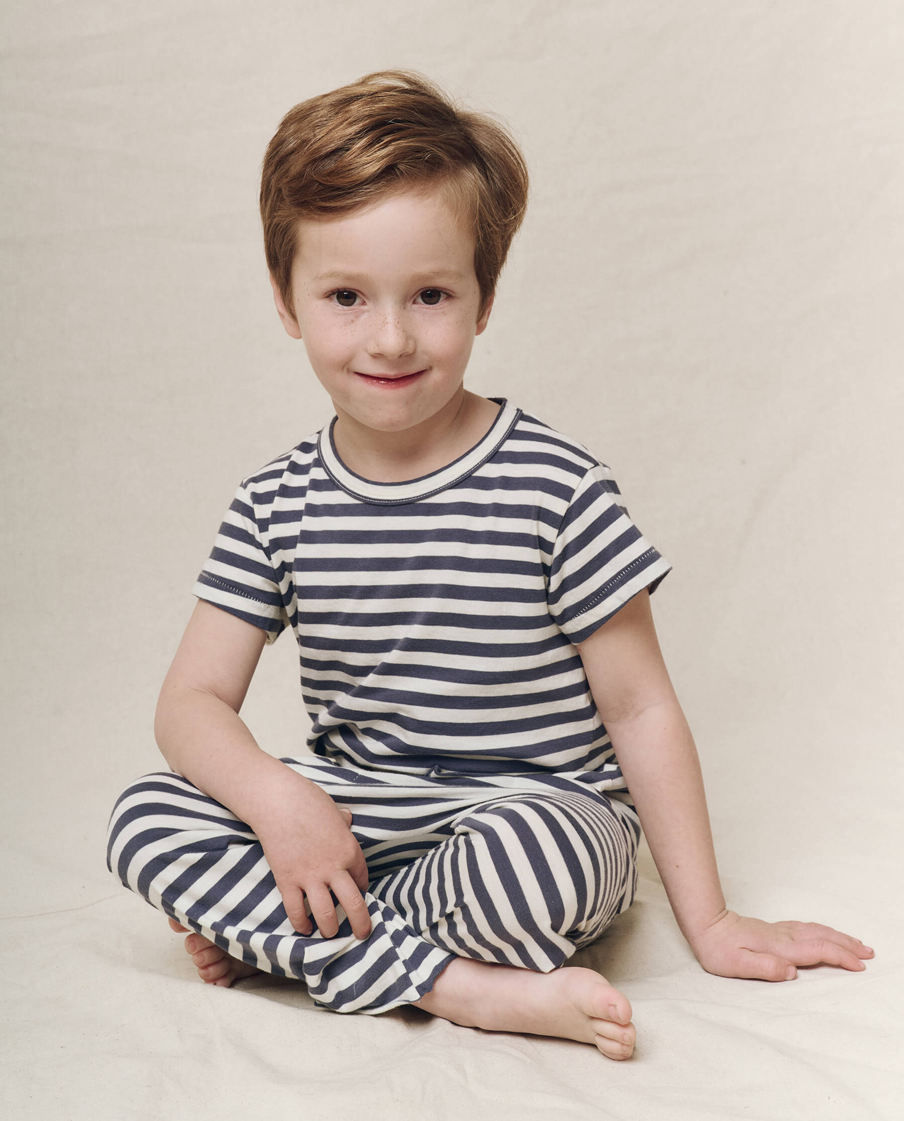 The Little Boxy Crew. Novelty -- Vintage Blue Stripe