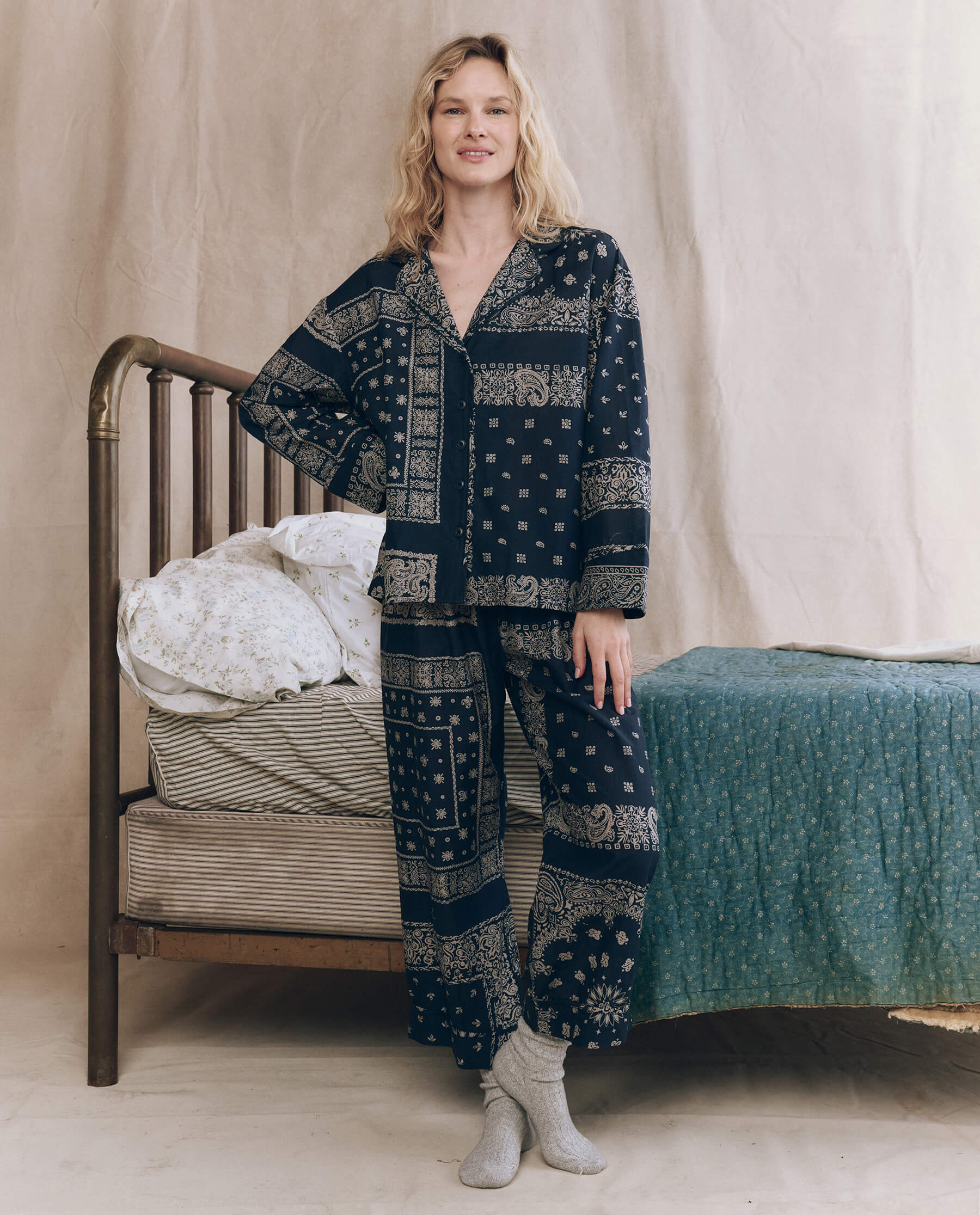 The Pajama Shirt. -- Bandana Patchwork