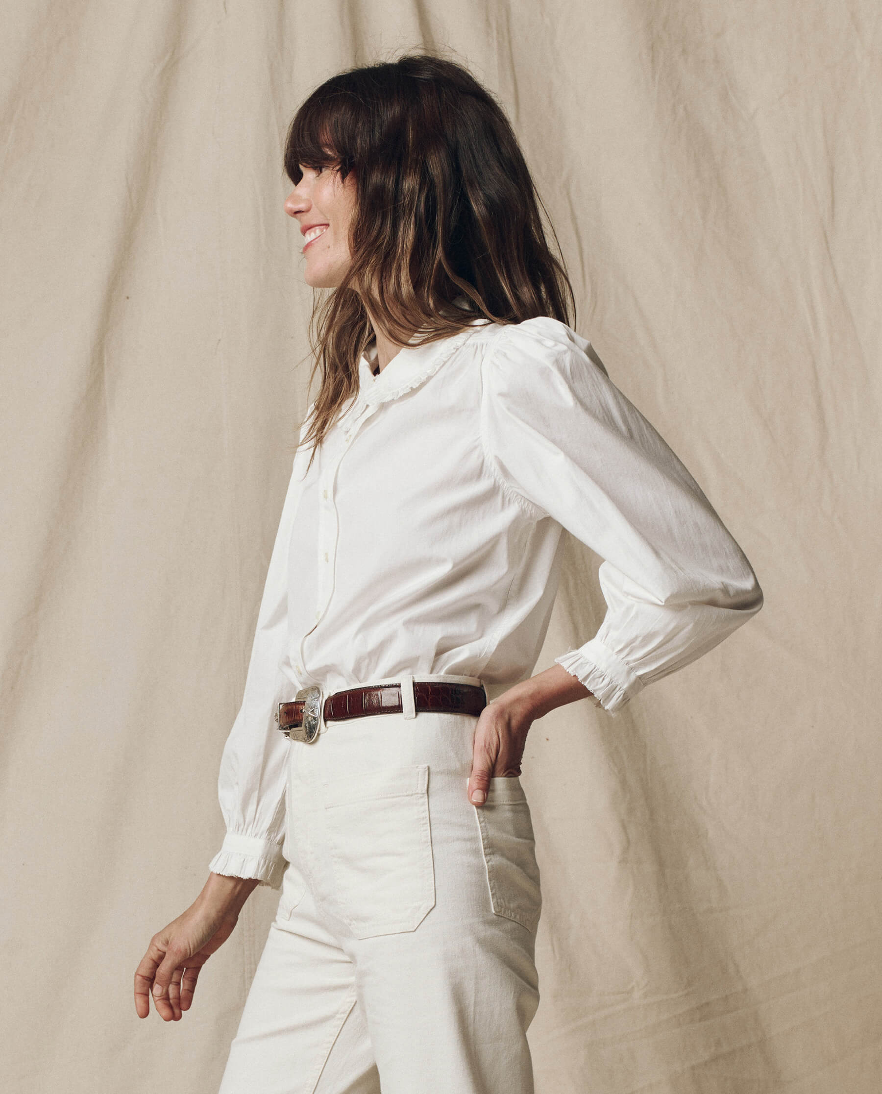 The Hemingway Top. -- White
