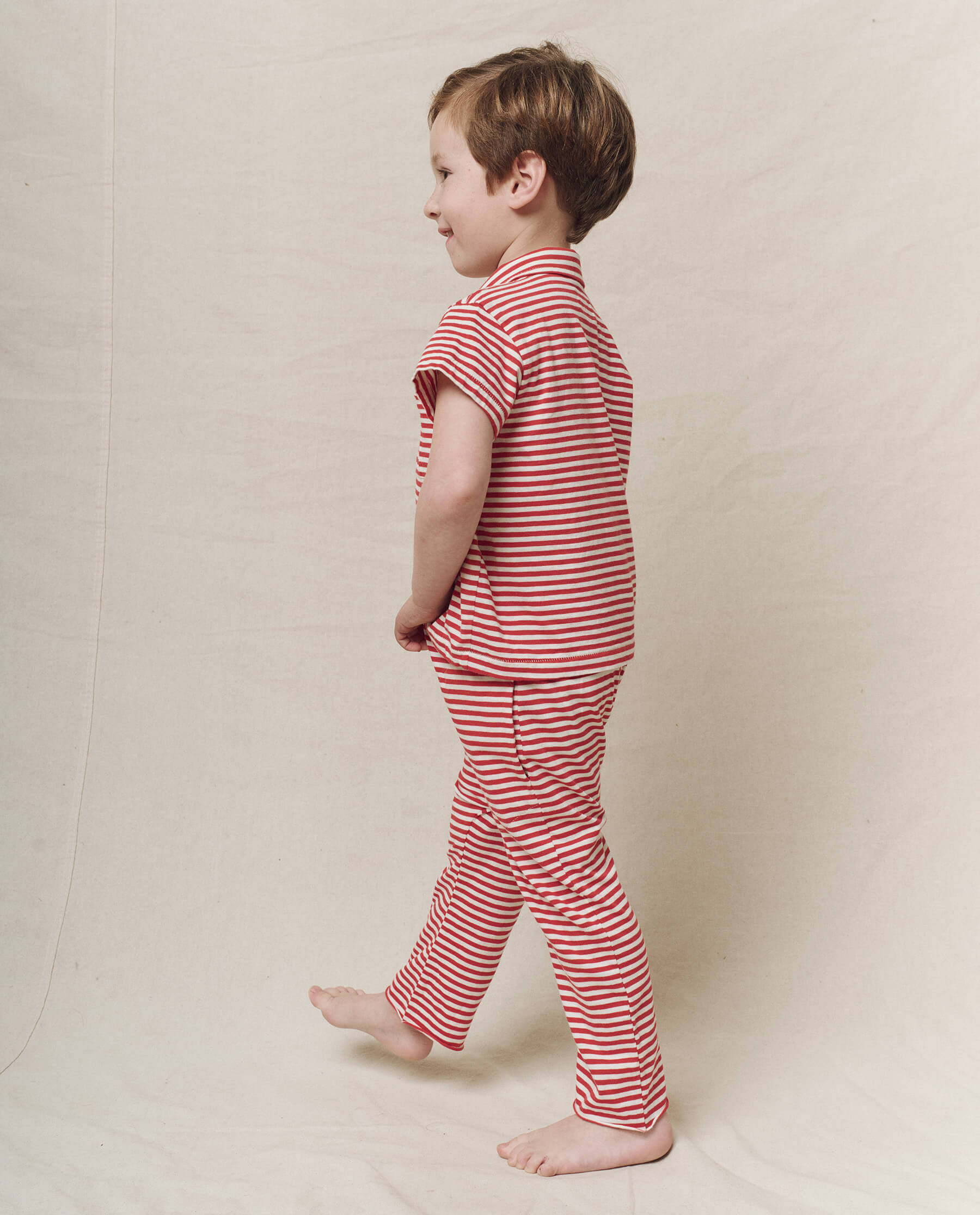 The Little Jersey Crop. Novelty -- Sun Cherry Stripe