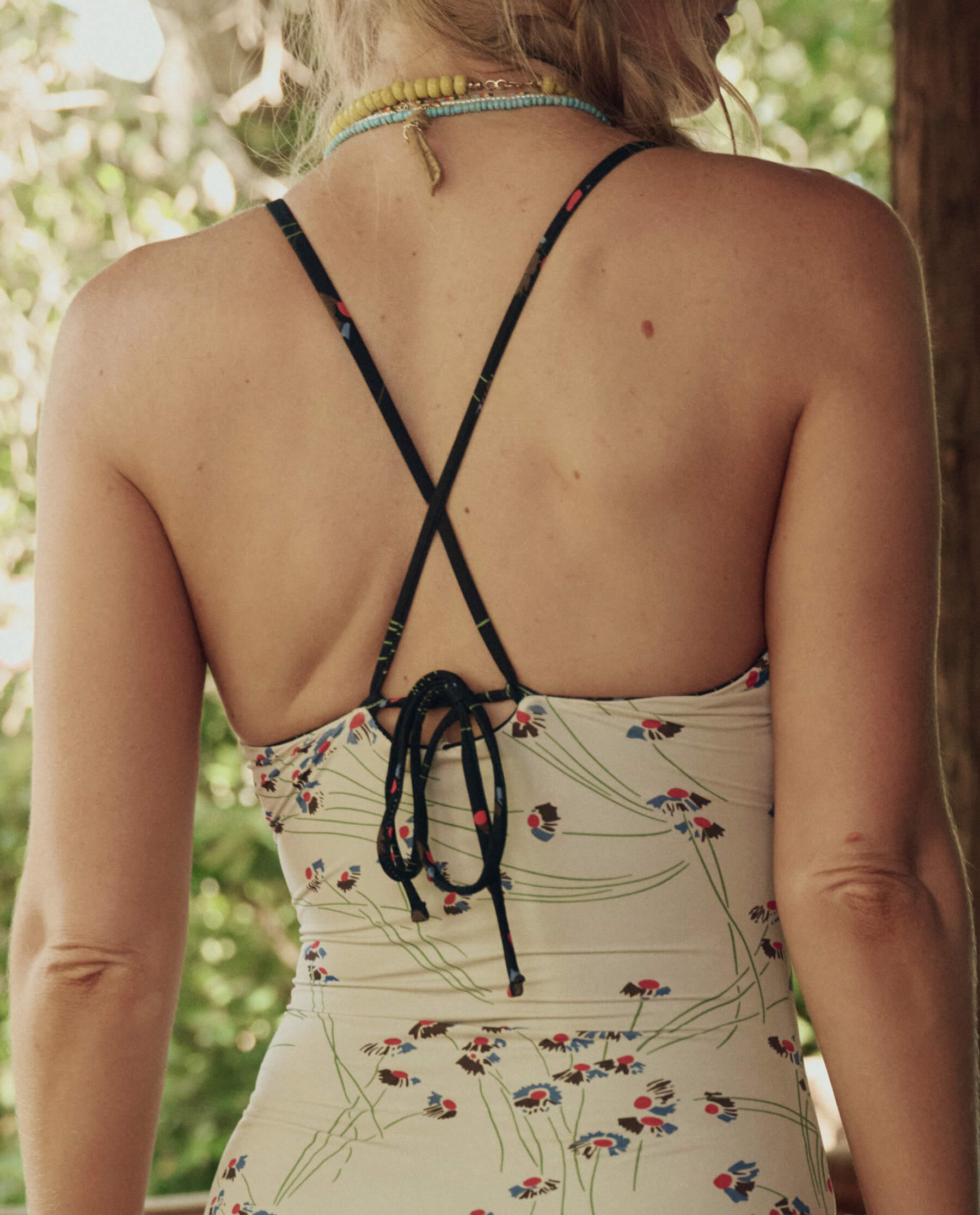 The Reversible Keyhole One Piece. -- Windblown Bouquet