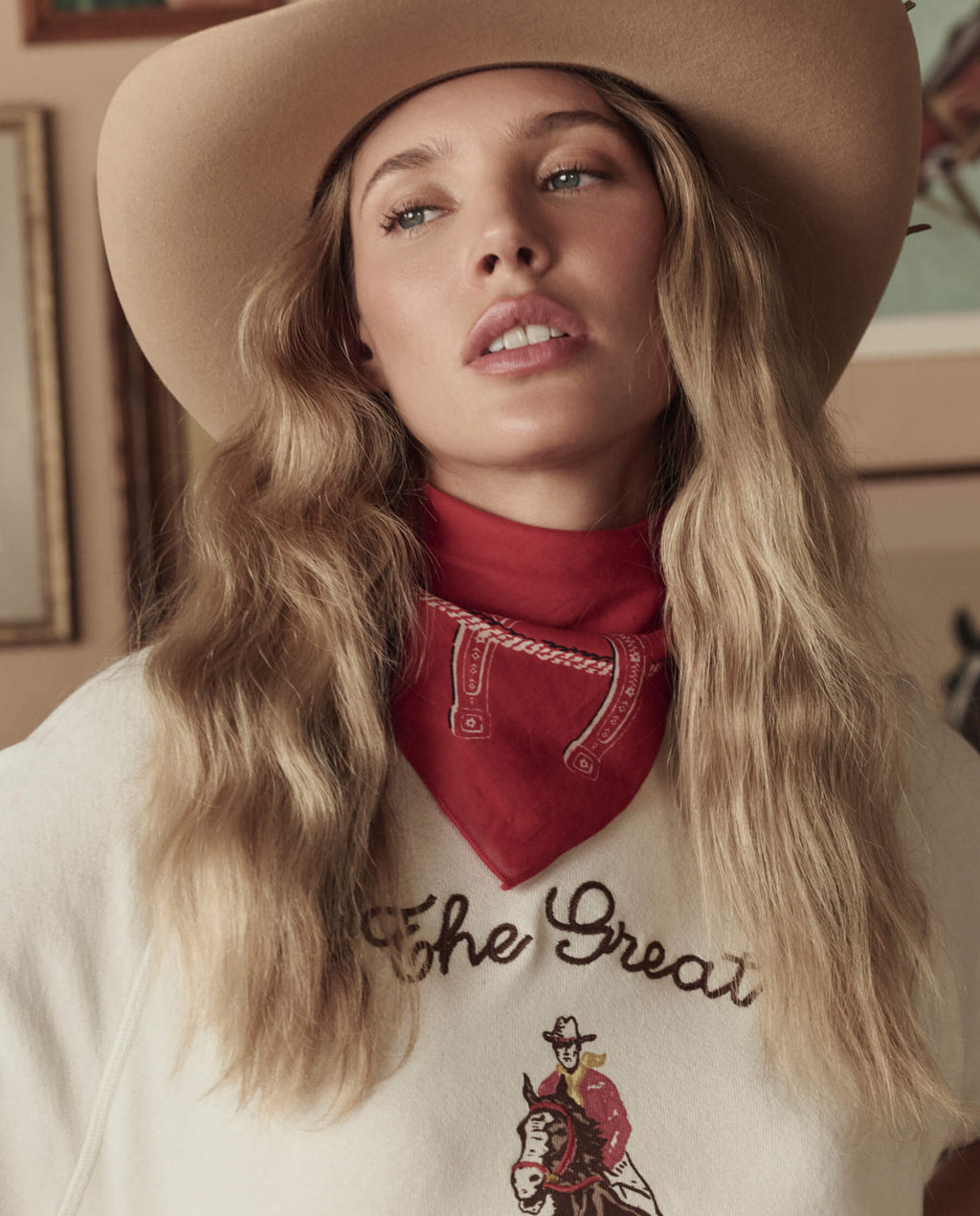 The Stetson Western Bandana. -- Red