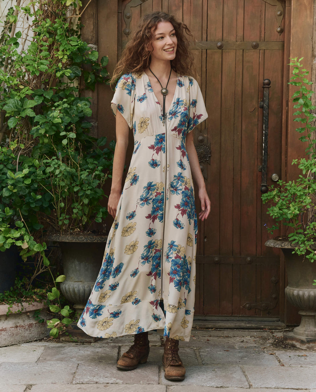 The Laurel Dress. -- Sungold Floral