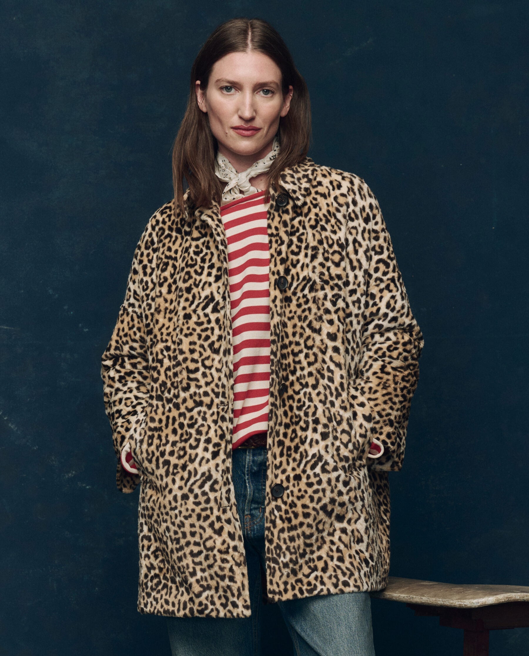 The Car Coat. -- Vintage Leopard