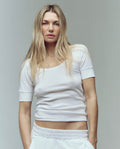 The Baby Rib Ballet Tee. -- True White