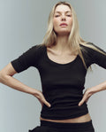 The Baby Rib Ballet Tee. -- Almost Black