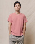 The Men's Boxy Crew. -- Sun Cherry Stripe