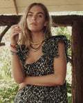 The Ruffle Coverup. -- Leopard