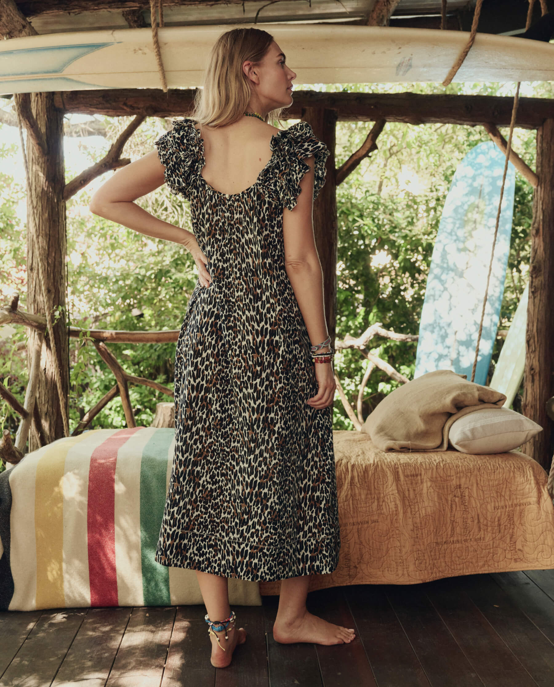 The Ruffle Coverup. -- Leopard