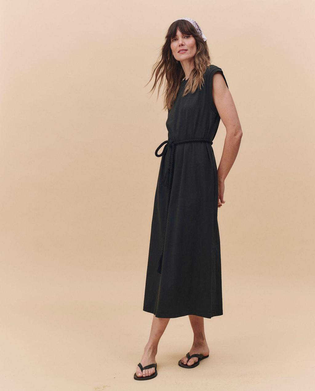 The Square Tee Dress. -- Almost Black