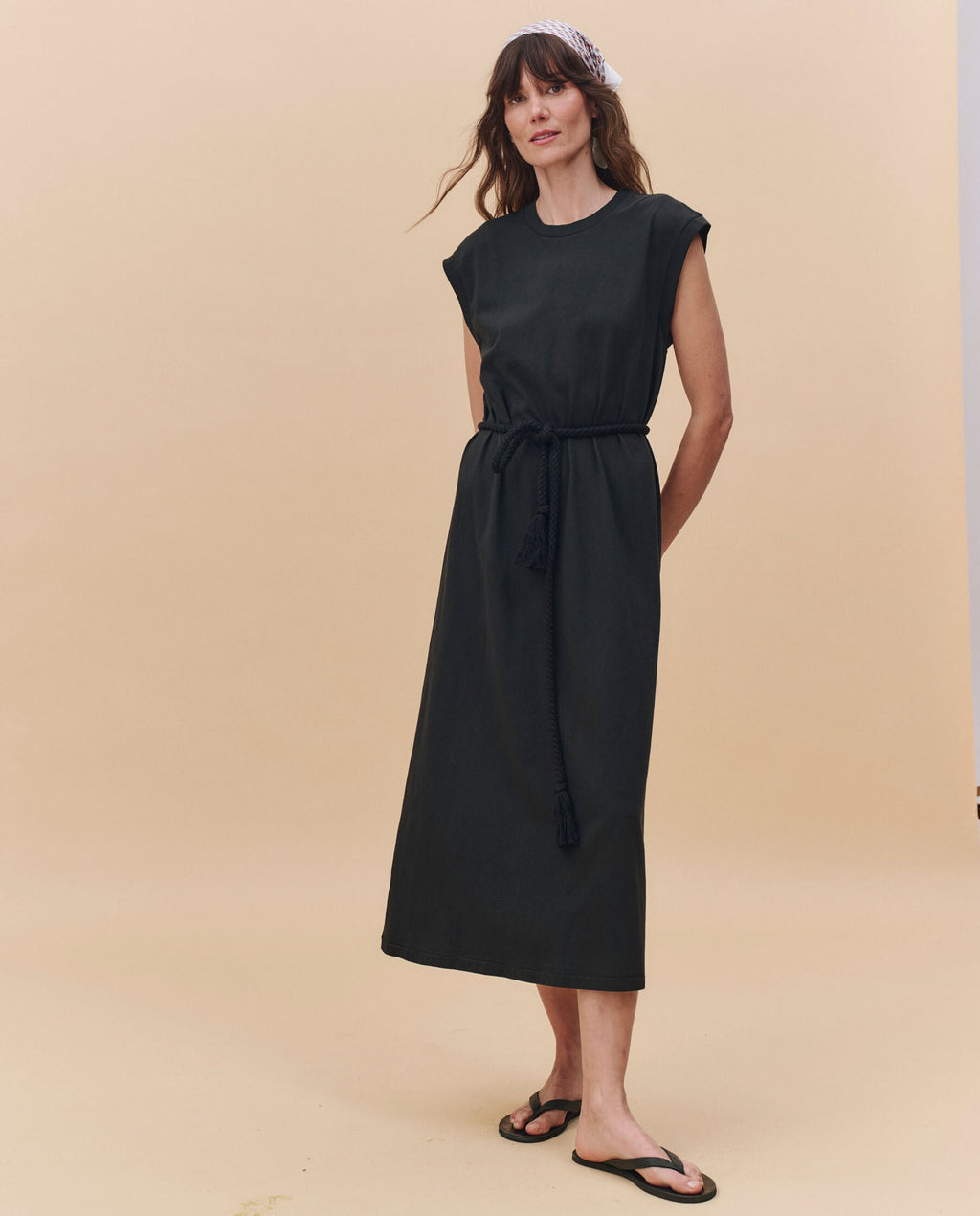 The Square Tee Dress. -- Almost Black