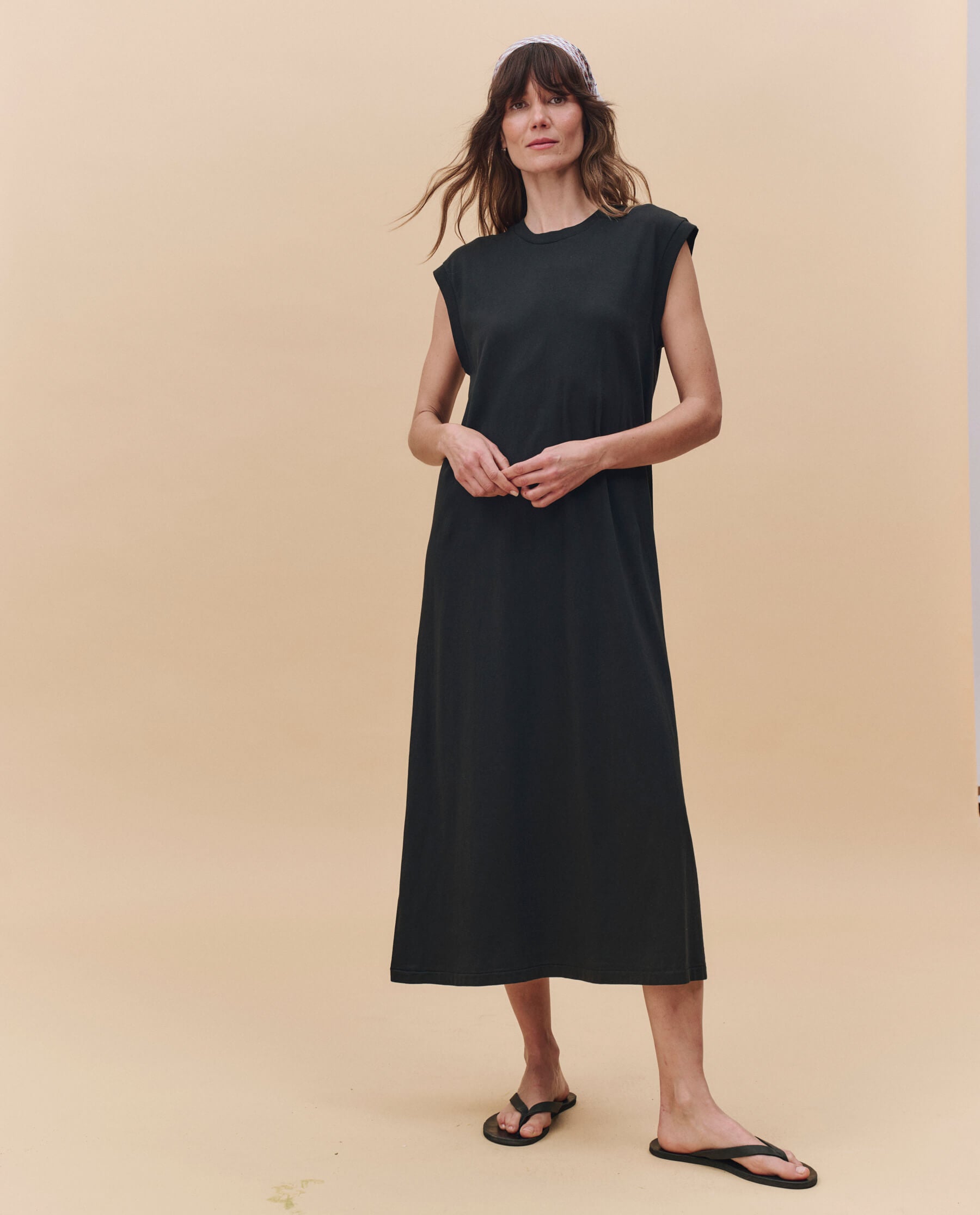 The Square Tee Dress. -- Almost Black