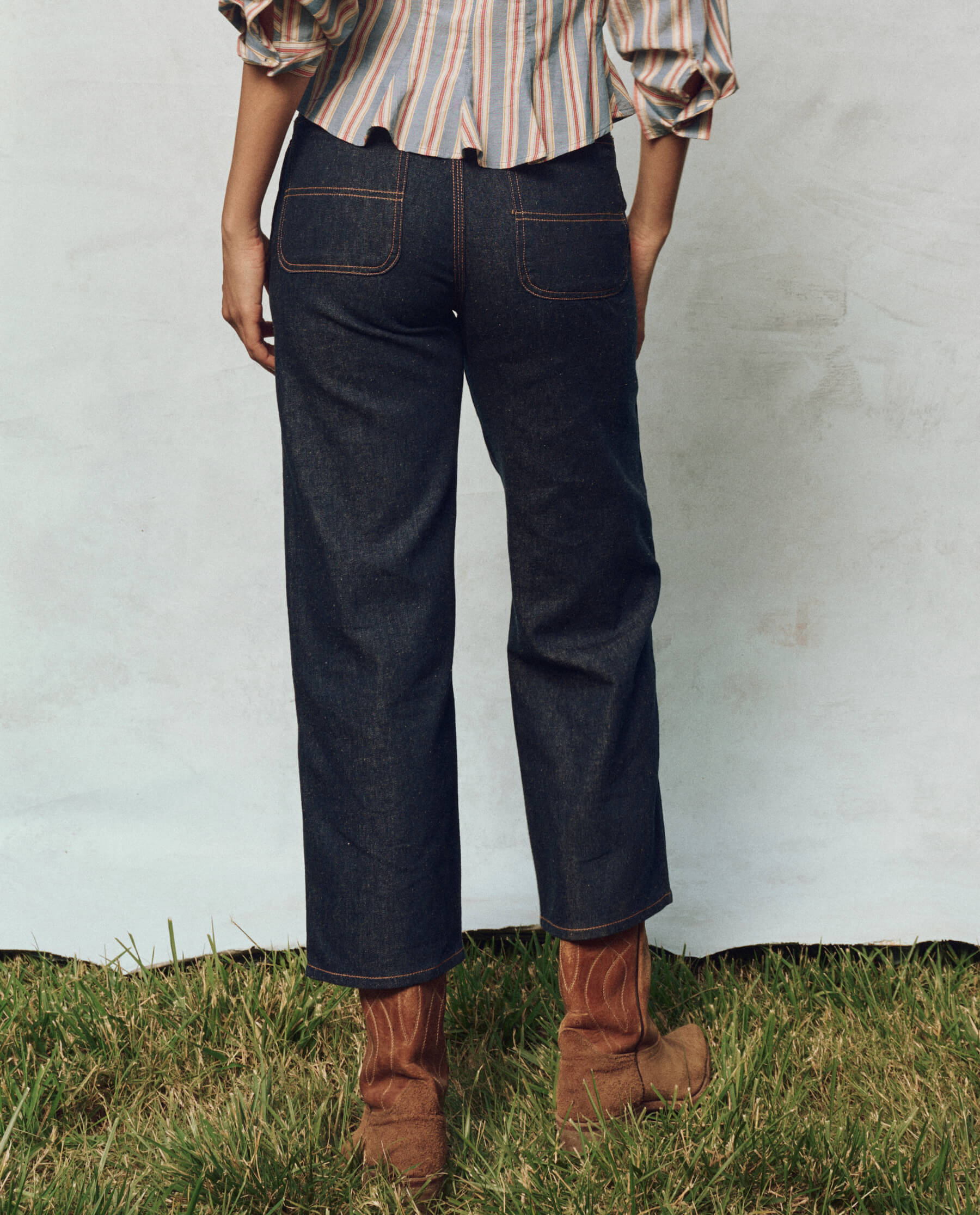 The Cropped Workwear Jean. -- Rinse