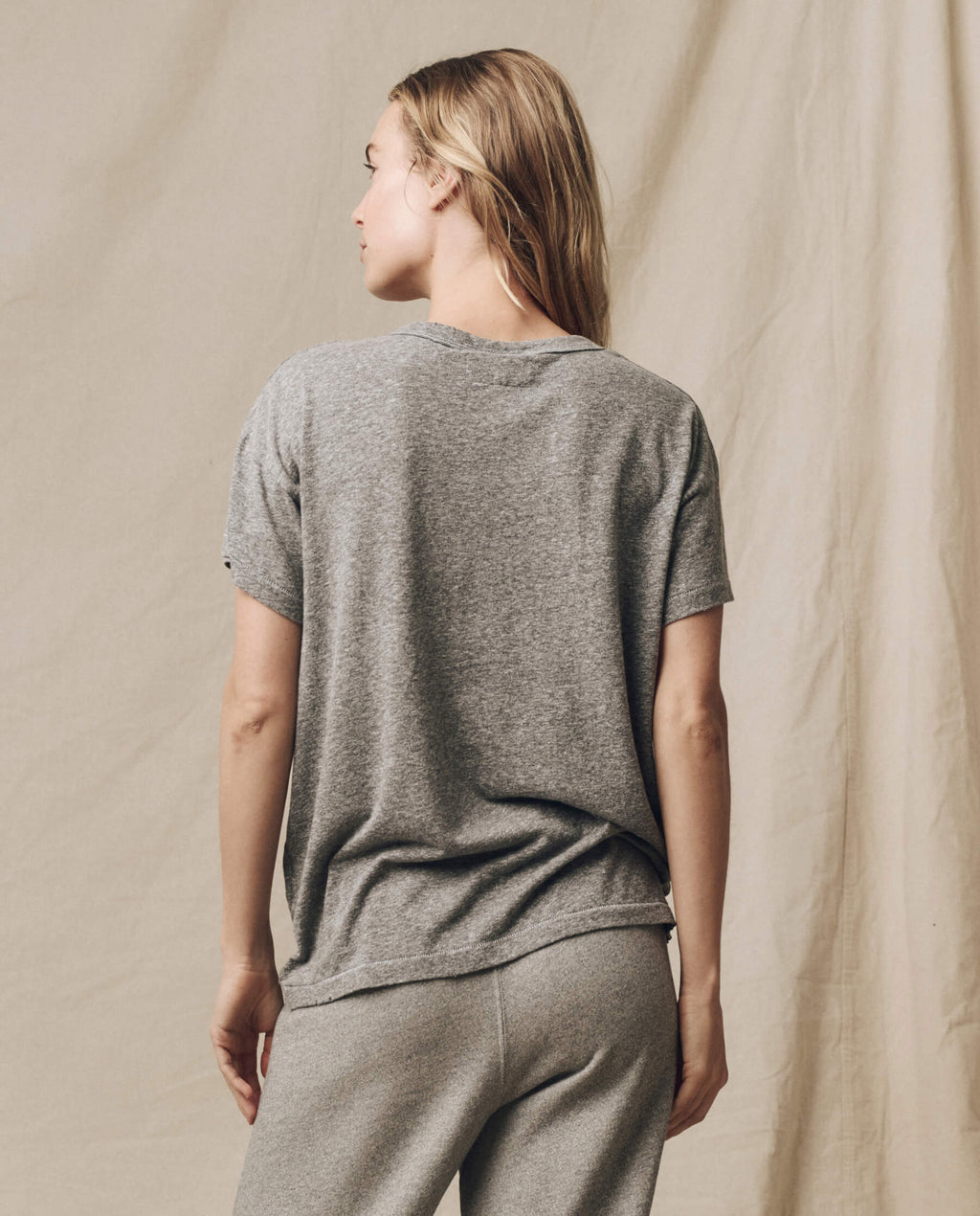 The Boxy Crew. Solid -- Heather Grey