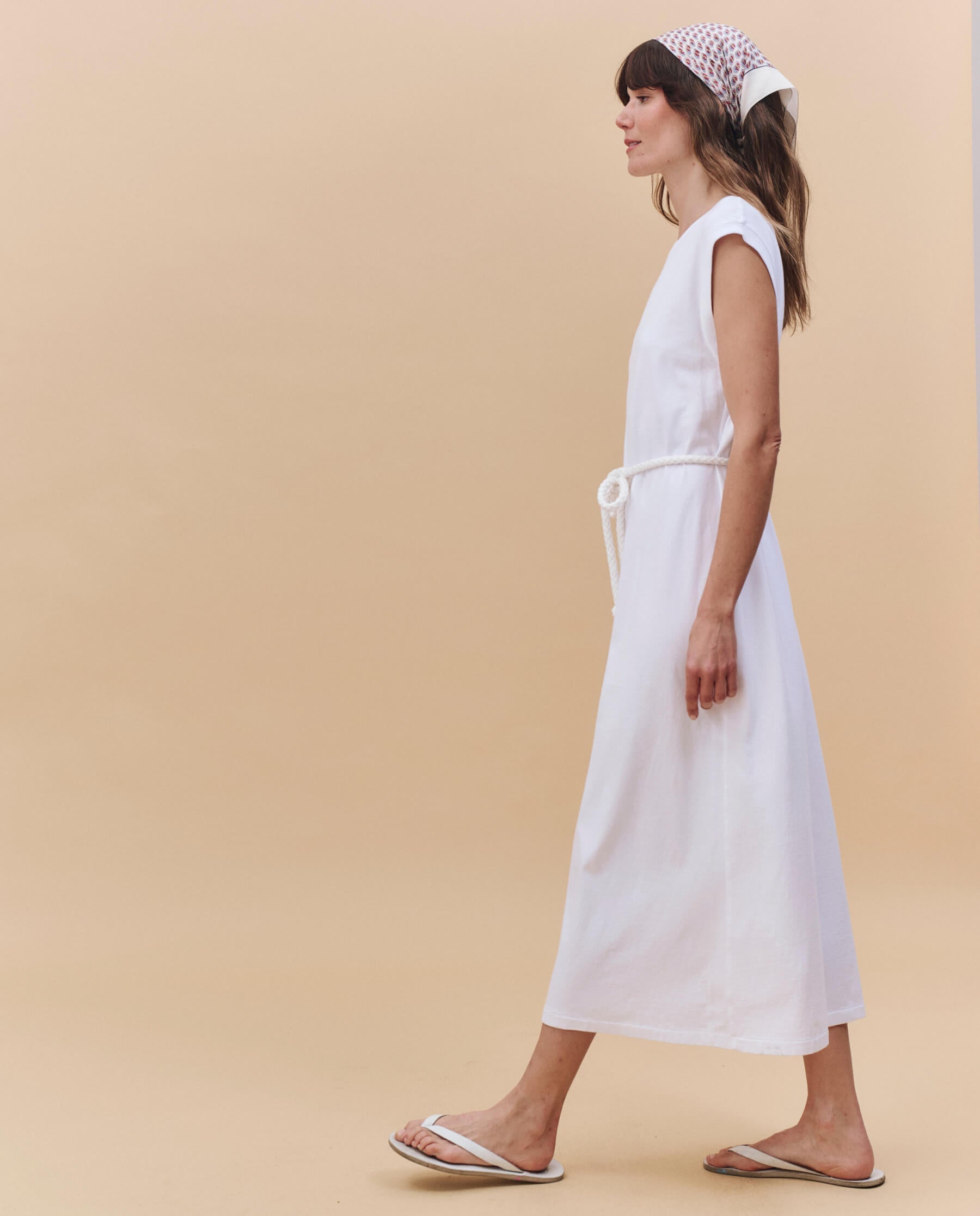 The Square Tee Dress. -- True White