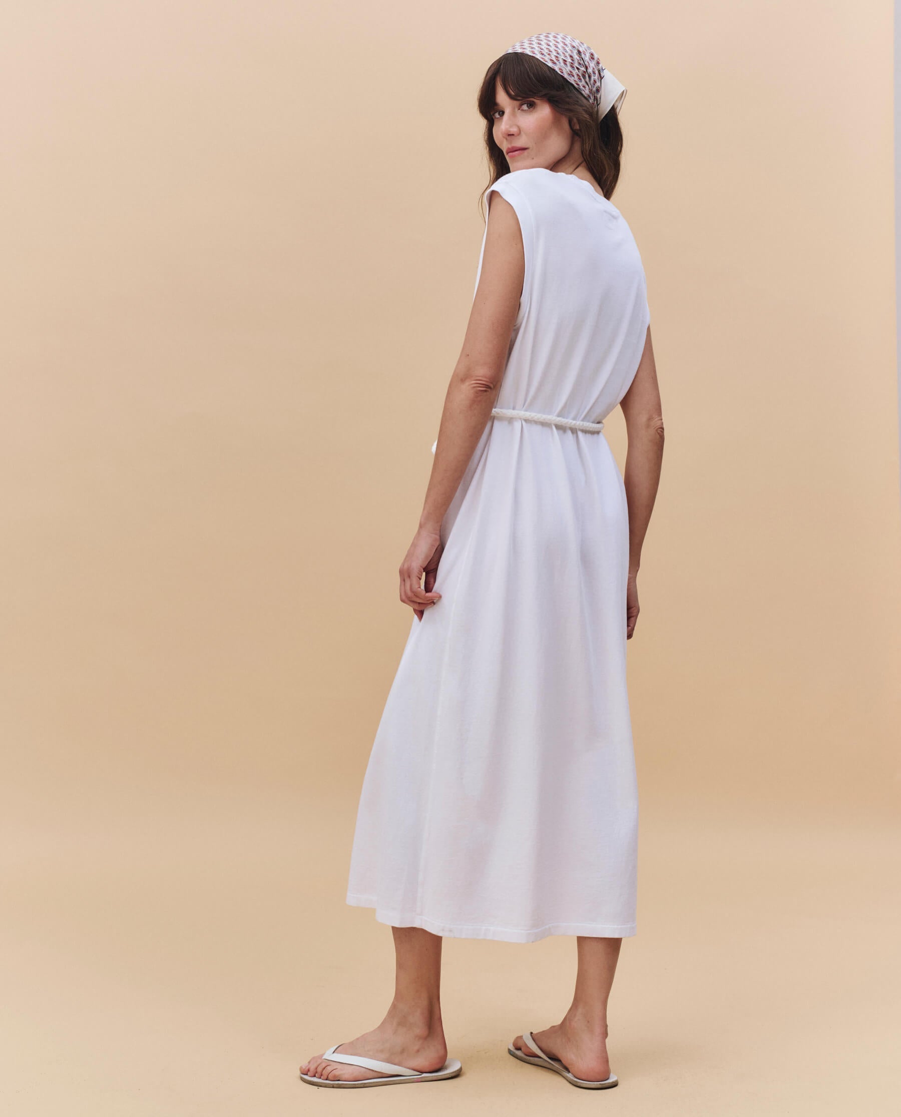 The Square Tee Dress. -- True White