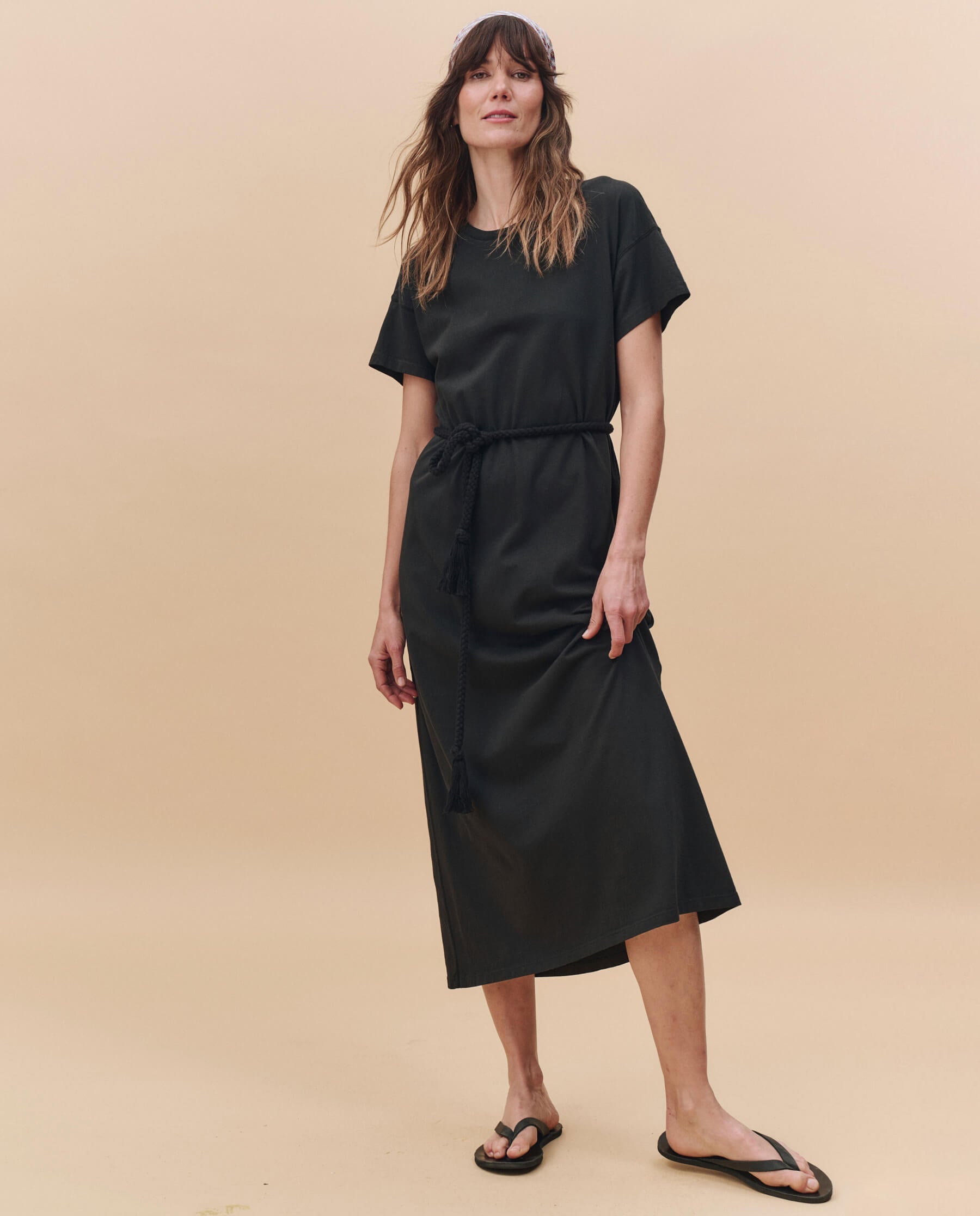 The Boxy Tee Dress. -- Almost Black