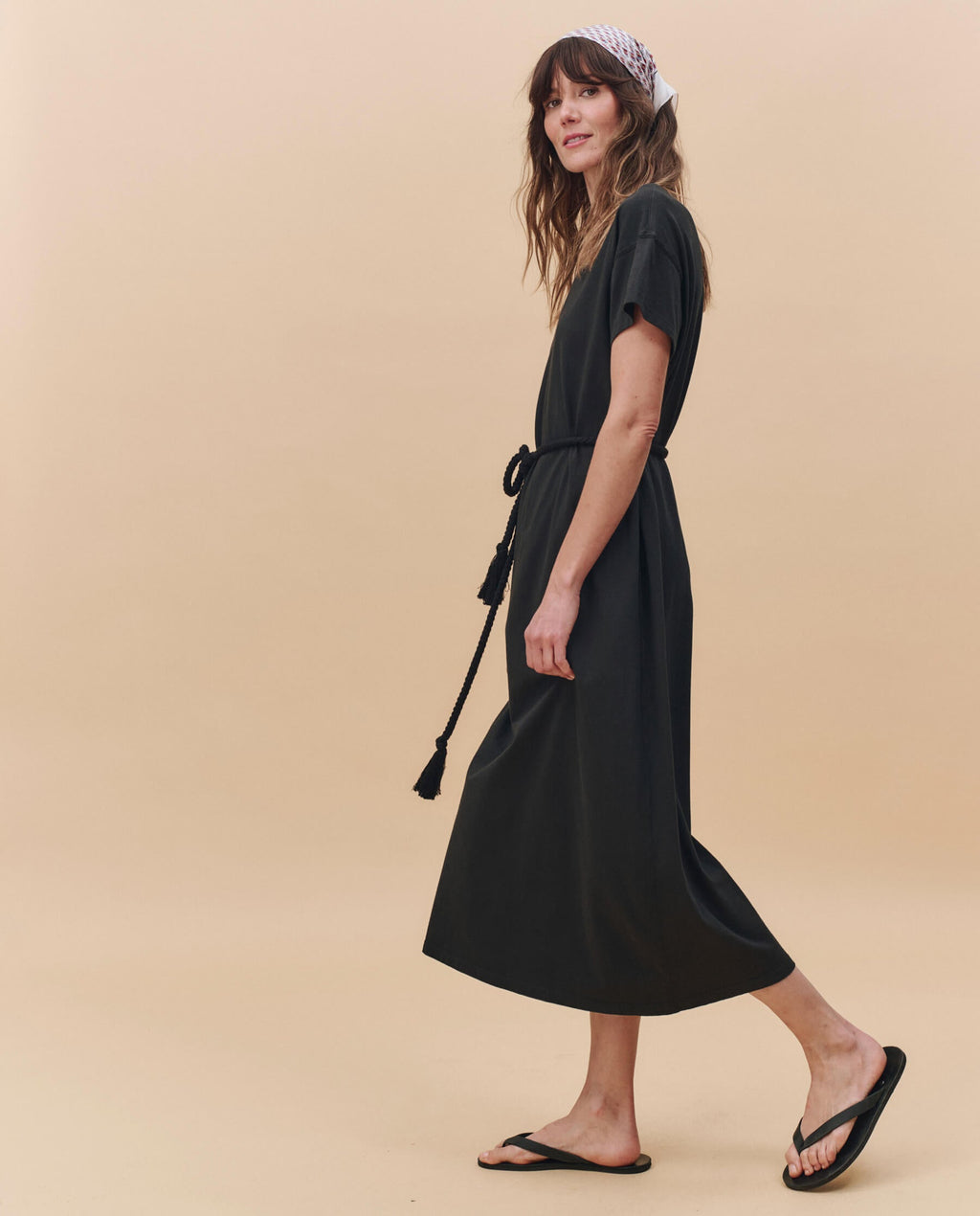 The Boxy Tee Dress. -- Almost Black